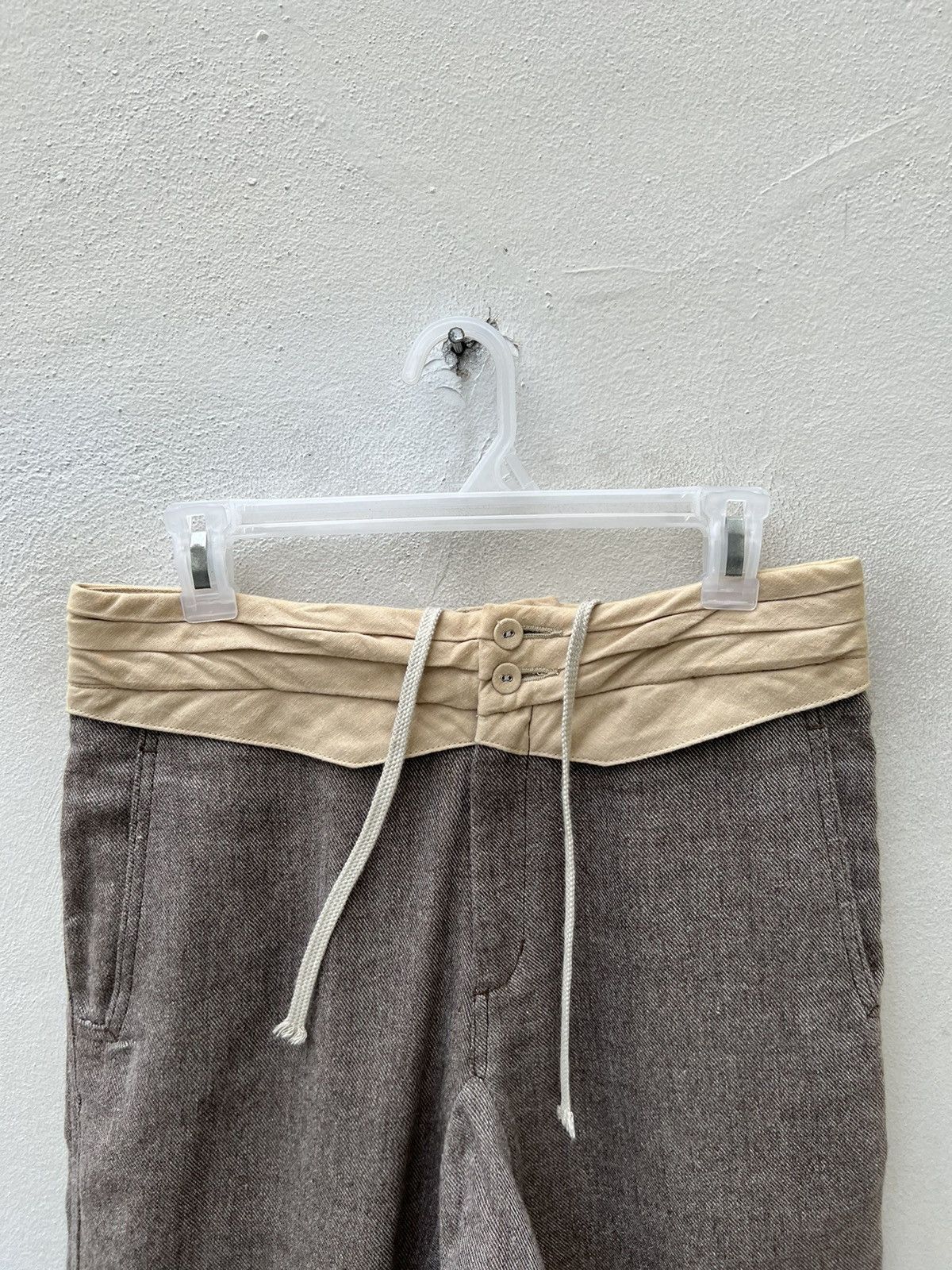 Sasquatchfabrix Sasquatchfabrix Japan Linen Blend Cropped Trouser Pant Size US 29 - 7 Thumbnail