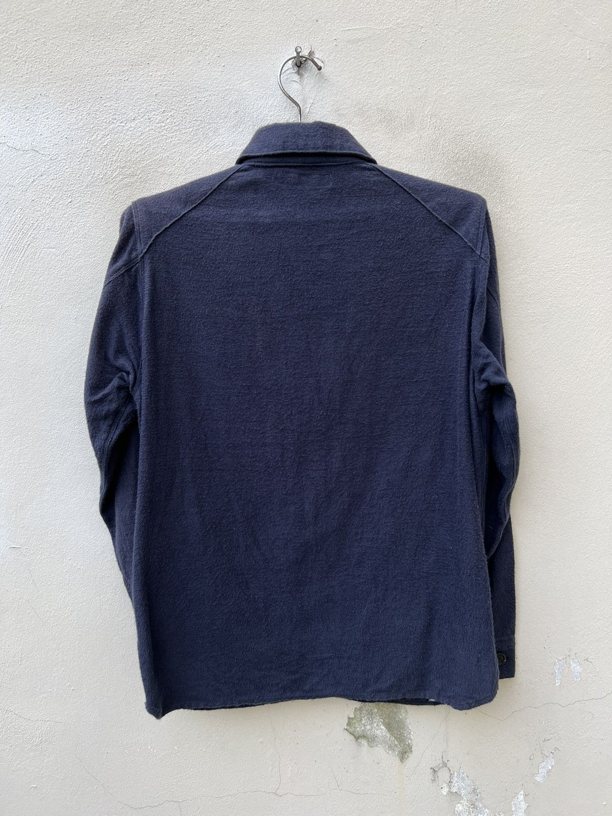 Fujito Fujito Japan Sun Fade Navy Blue 4 Pocket Zipper Jacket Shirt Size US S / EU 44-46 / 1 - 13 Thumbnail