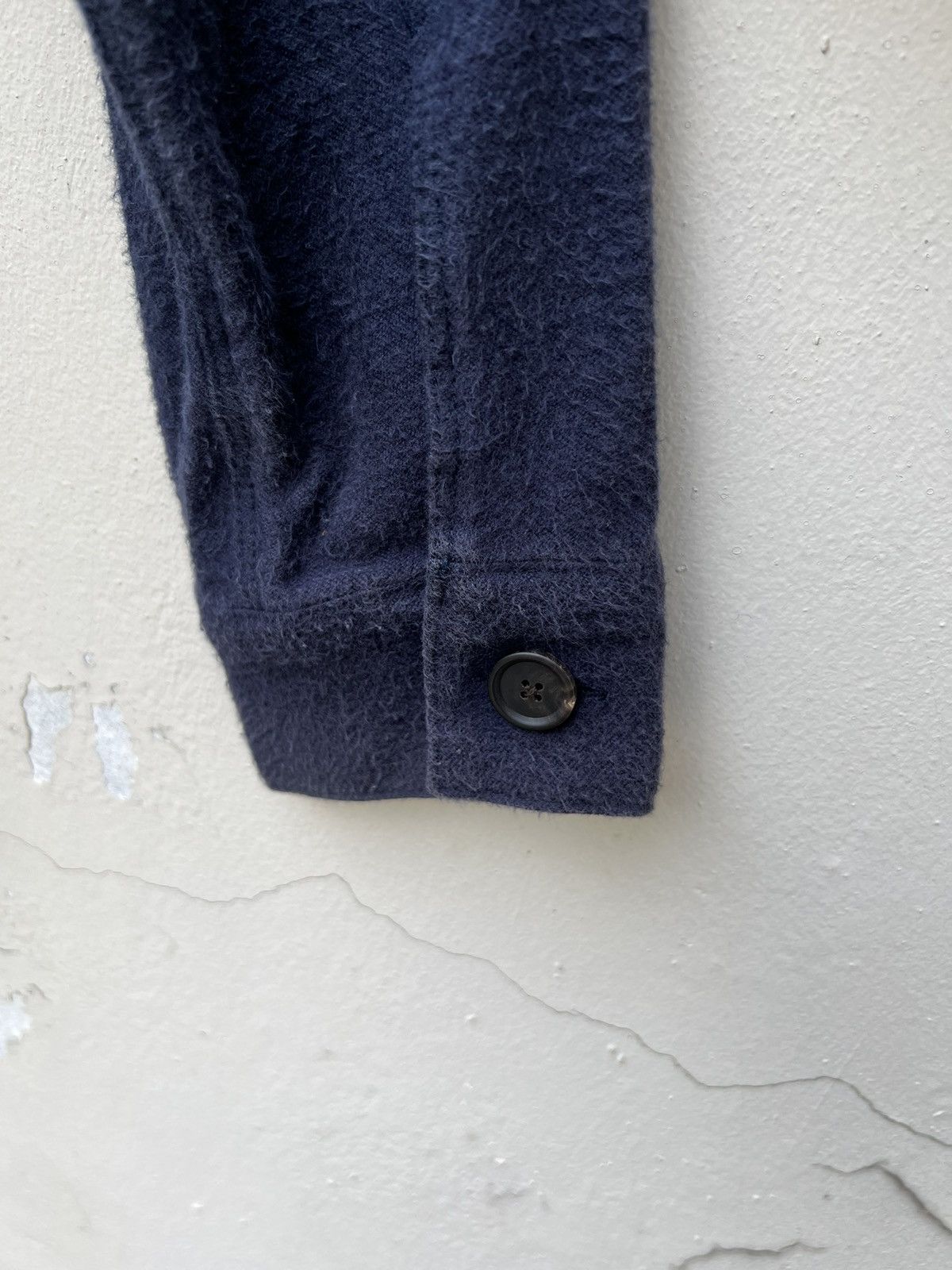 Fujito Fujito Japan Sun Fade Navy Blue 4 Pocket Zipper Jacket Shirt Size US S / EU 44-46 / 1 - 14 Thumbnail
