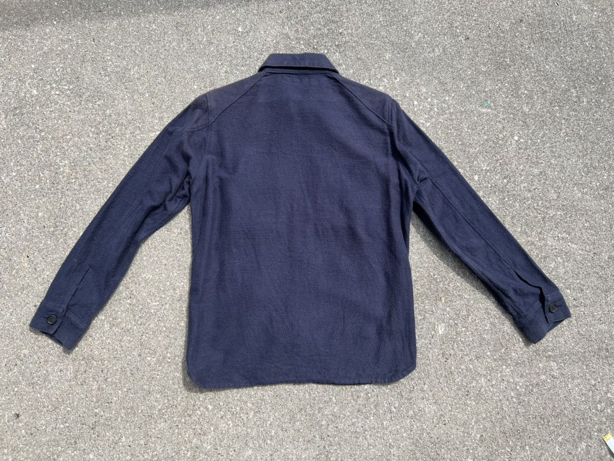 Fujito Fujito Japan Sun Fade Navy Blue 4 Pocket Zipper Jacket Shirt Size US S / EU 44-46 / 1 - 4 Thumbnail