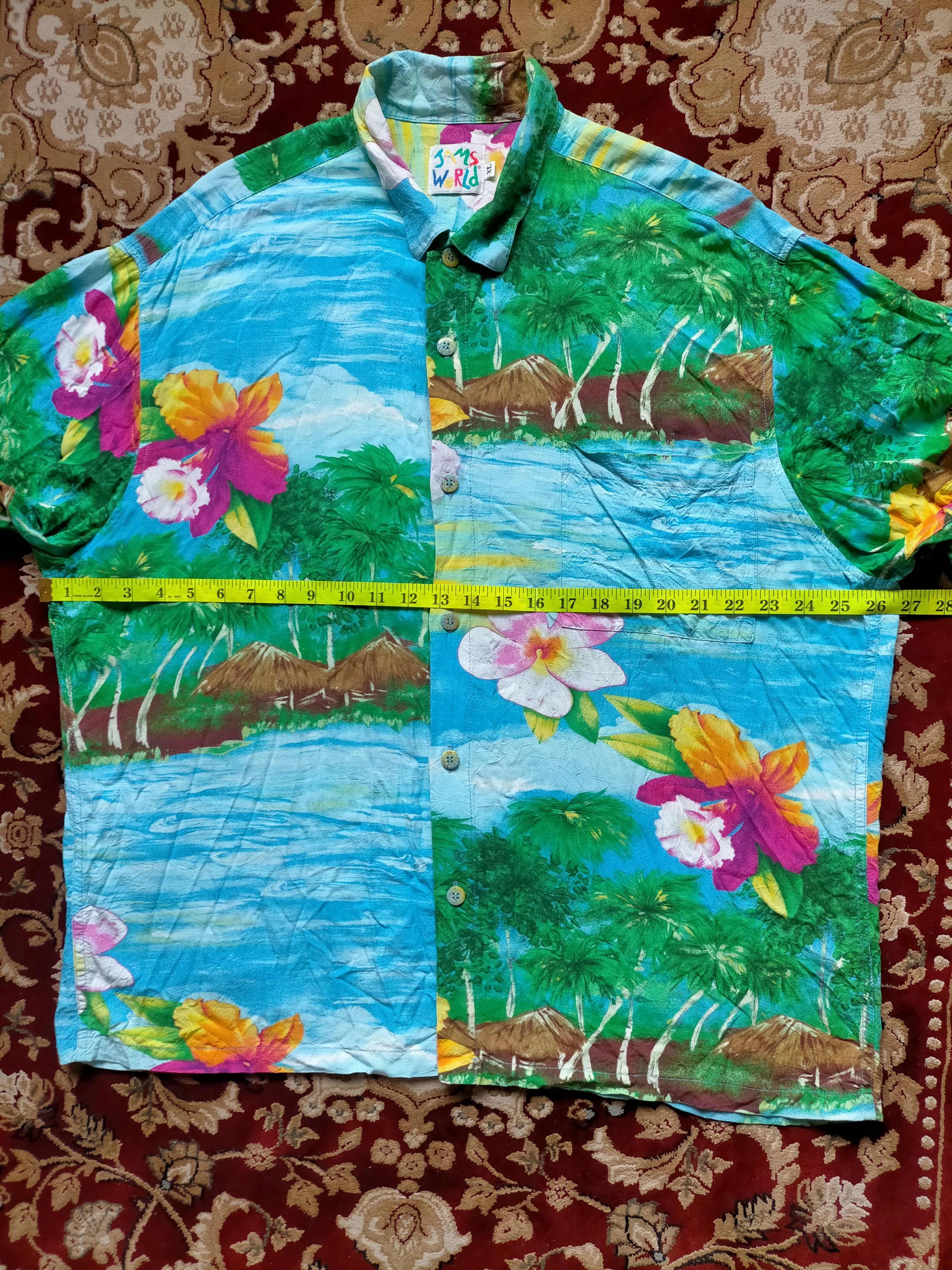 Jams World Vintage 80s Jams World Hawaii Rayon Button up Size US XL / EU 56 / 4 - 7 Thumbnail