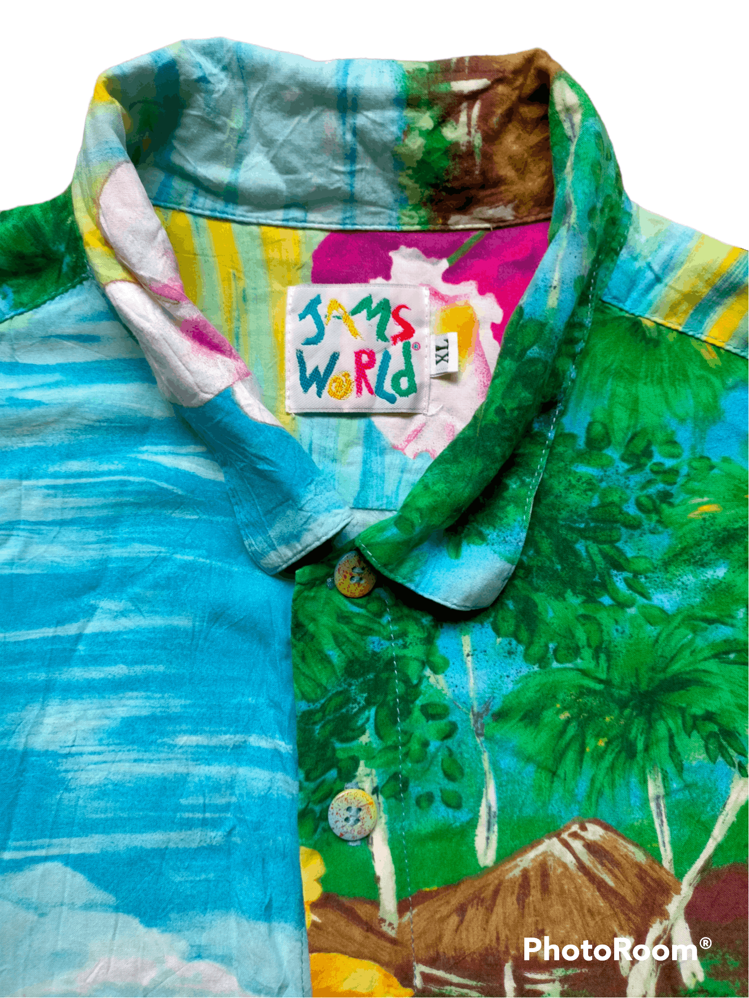 Jams World Vintage 80s Jams World Hawaii Rayon Button up Size US XL / EU 56 / 4 - 4 Thumbnail
