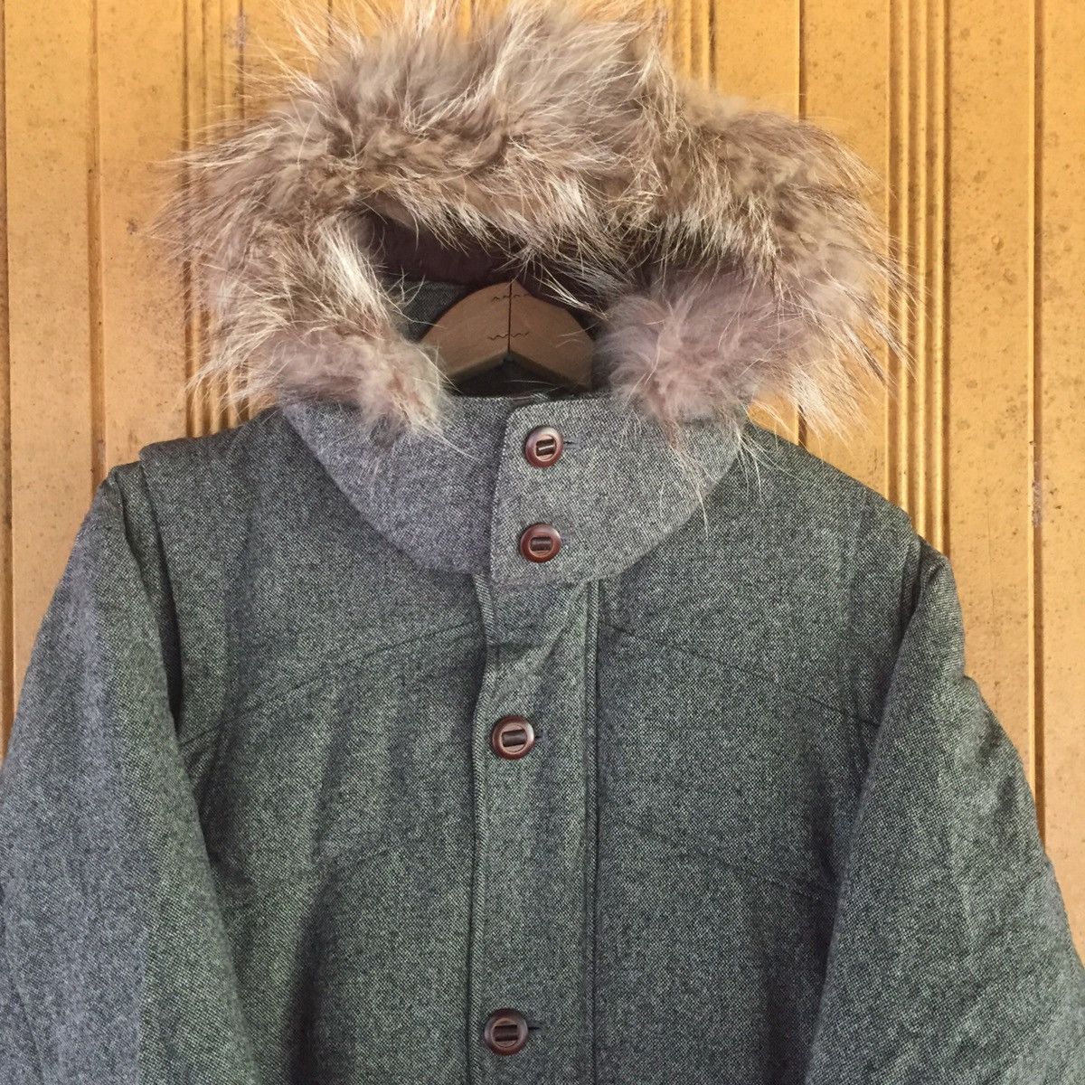 Vintage Paul Smith puffer wool hoodie jacket