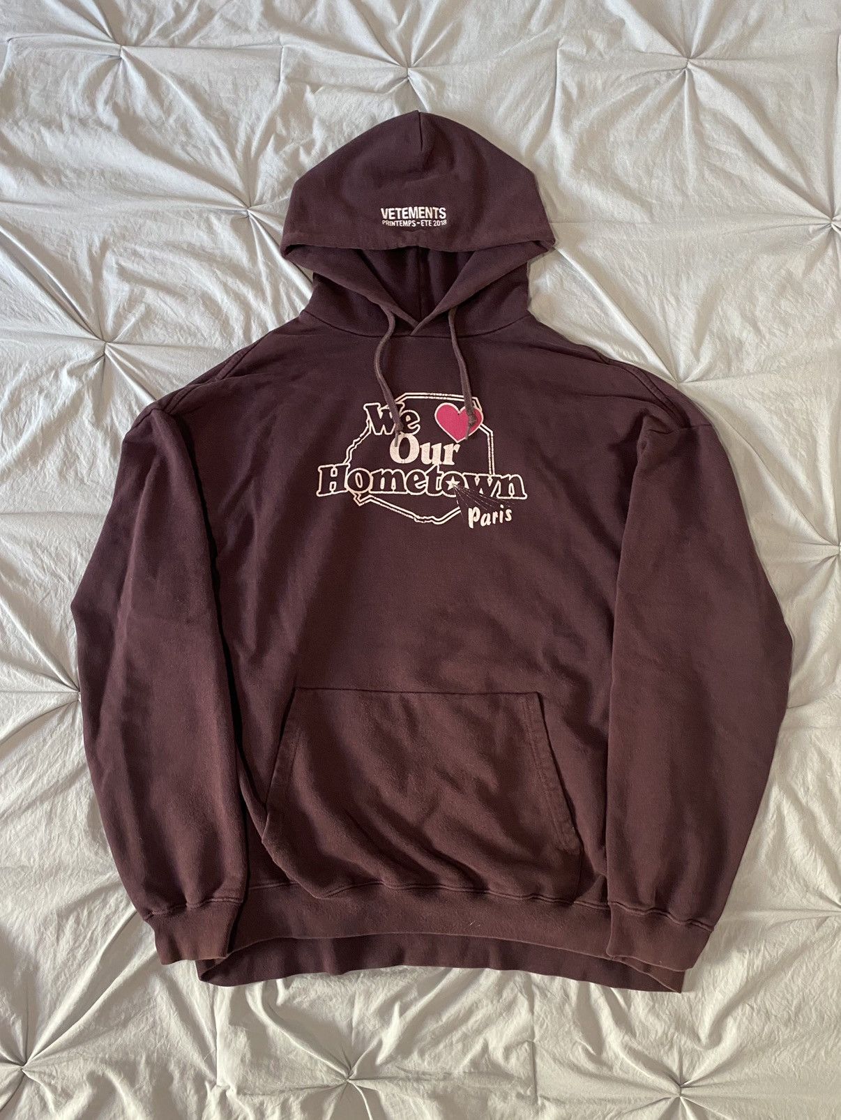 Vetements We Love Our Hometown Paris Hoodie ssense Exclusive | Grailed