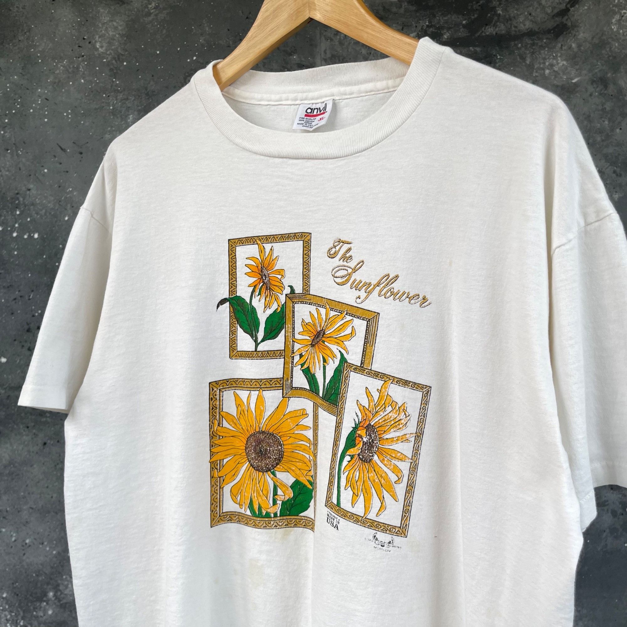 Vintage Vintage The Sunflower T-shirt Size US XL / EU 56 / 4 - 4 Thumbnail