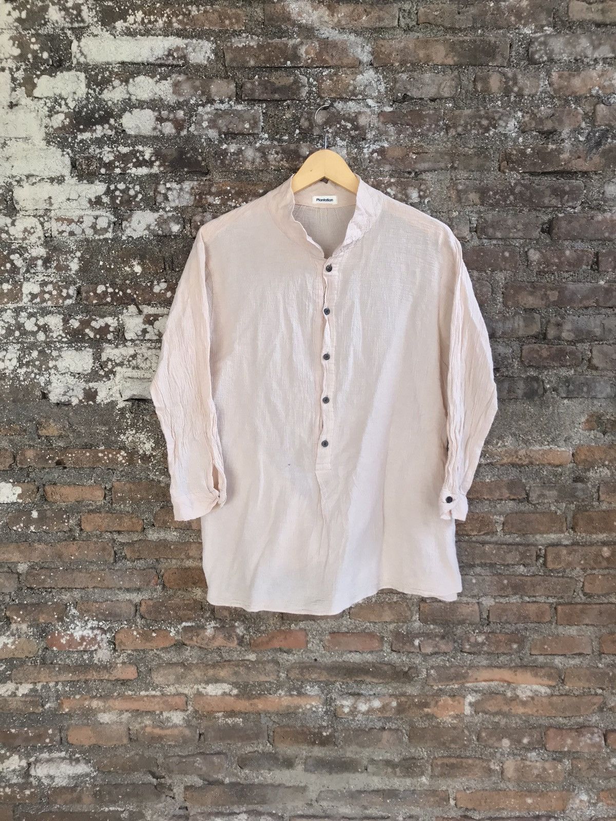 Plantation collares shirt by issey miyake