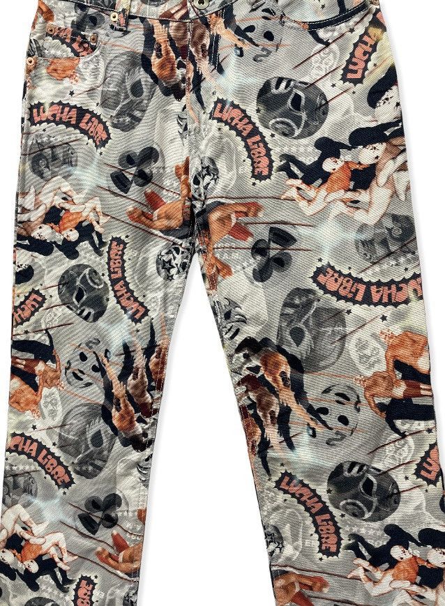 Japanese Brand × WWE 🔥 CASSOPI Wrestling Over Print Pants Made in Japan Size US 28 / EU 44 - 1 Thumbnail