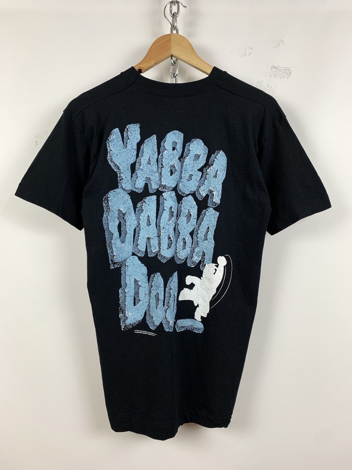 Cartoon Network 1994 Flintstones Yabba Dabba Doo Single Stitch Black T-Shirt Size US M / EU 48-50 / 2 - 3 Thumbnail