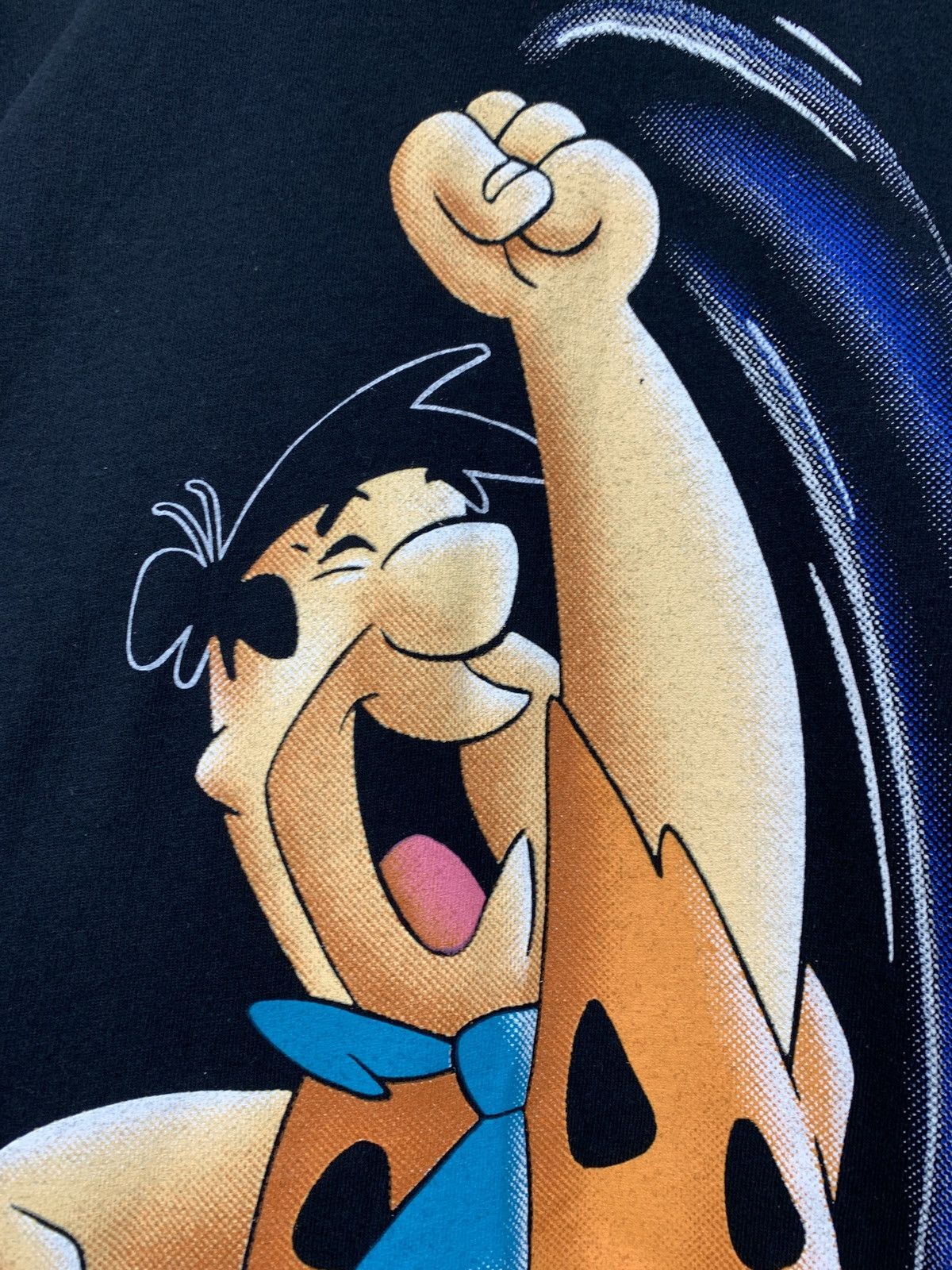 Cartoon Network 1994 Flintstones Yabba Dabba Doo Single Stitch Black T-Shirt Size US M / EU 48-50 / 2 - 12 Thumbnail