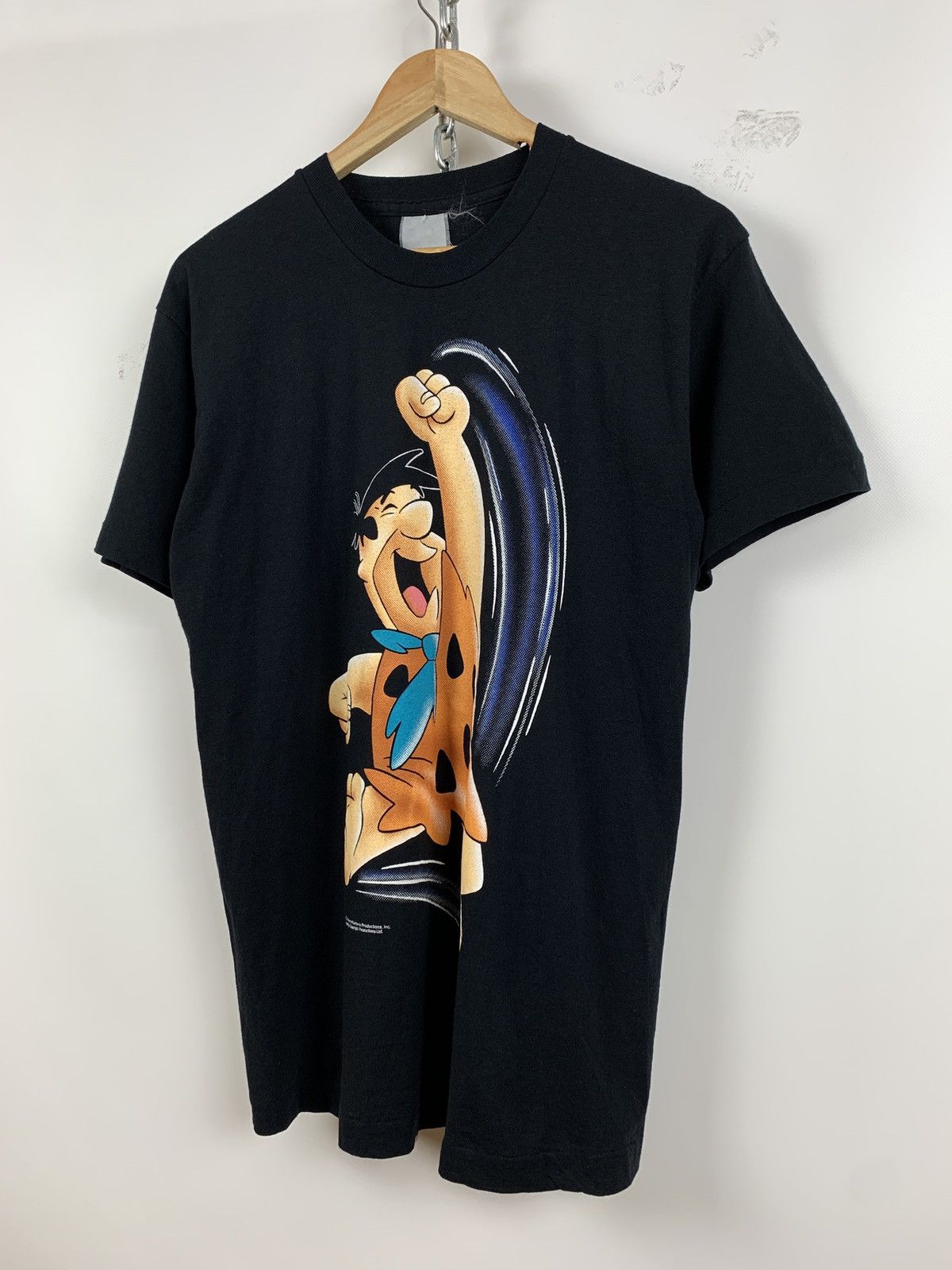 Cartoon Network 1994 Flintstones Yabba Dabba Doo Single Stitch Black T-Shirt Size US M / EU 48-50 / 2 - 7 Thumbnail