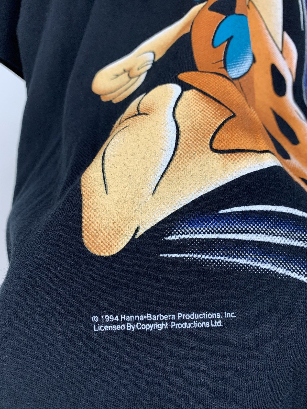 Cartoon Network 1994 Flintstones Yabba Dabba Doo Single Stitch Black T-Shirt Size US M / EU 48-50 / 2 - 5 Thumbnail