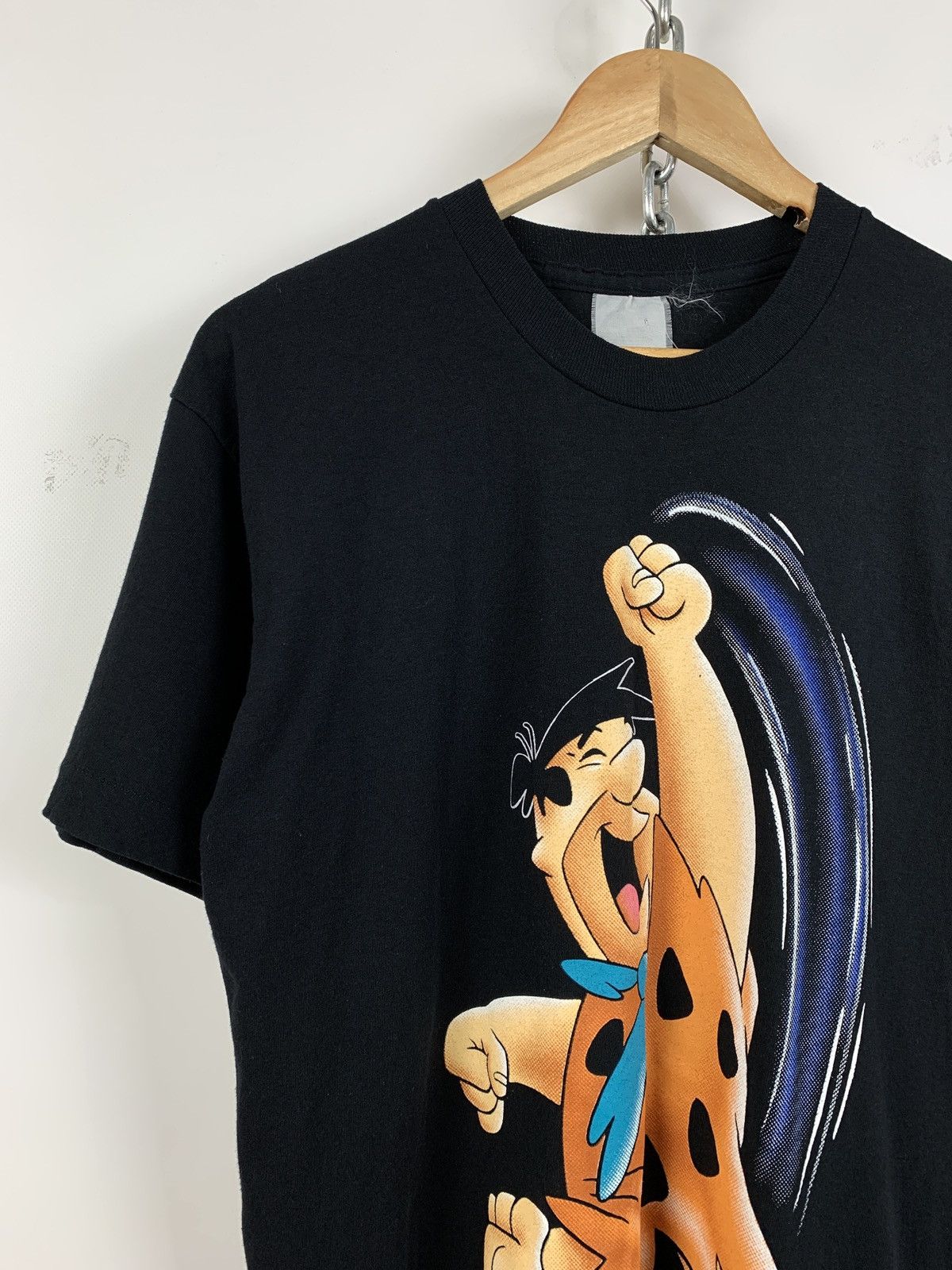 Cartoon Network 1994 Flintstones Yabba Dabba Doo Single Stitch Black T-Shirt Size US M / EU 48-50 / 2 - 8 Thumbnail