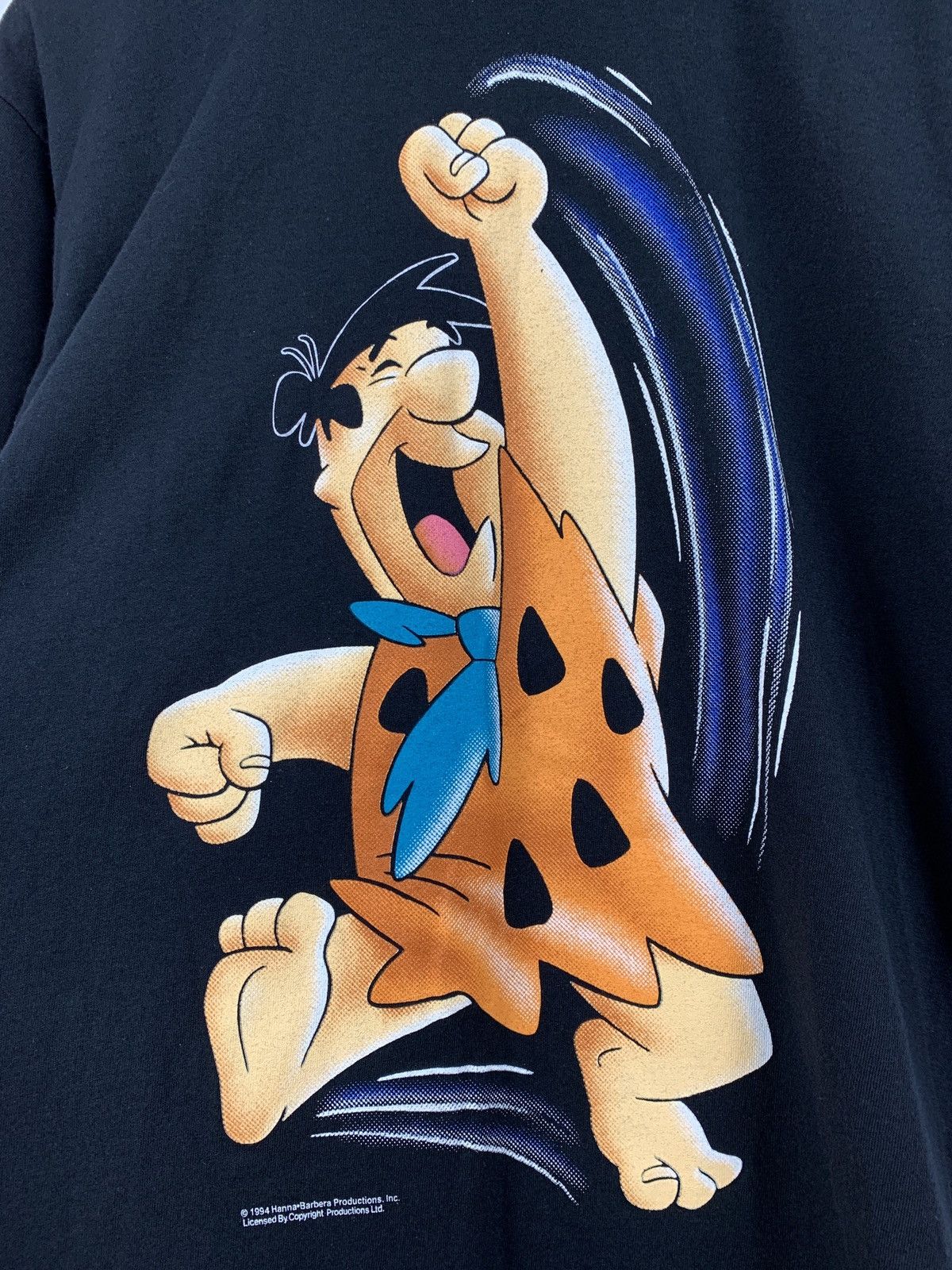Cartoon Network 1994 Flintstones Yabba Dabba Doo Single Stitch Black T-Shirt Size US M / EU 48-50 / 2 - 11 Thumbnail