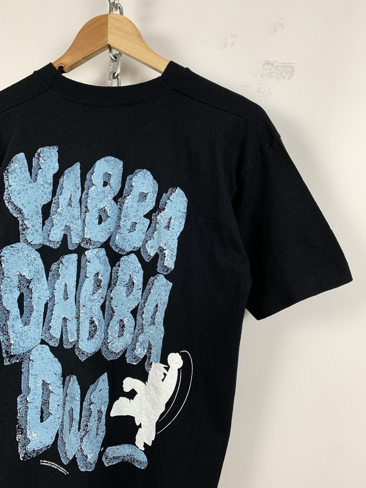 Cartoon Network 1994 Flintstones Yabba Dabba Doo Single Stitch Black T-Shirt Size US M / EU 48-50 / 2 - 14 Thumbnail