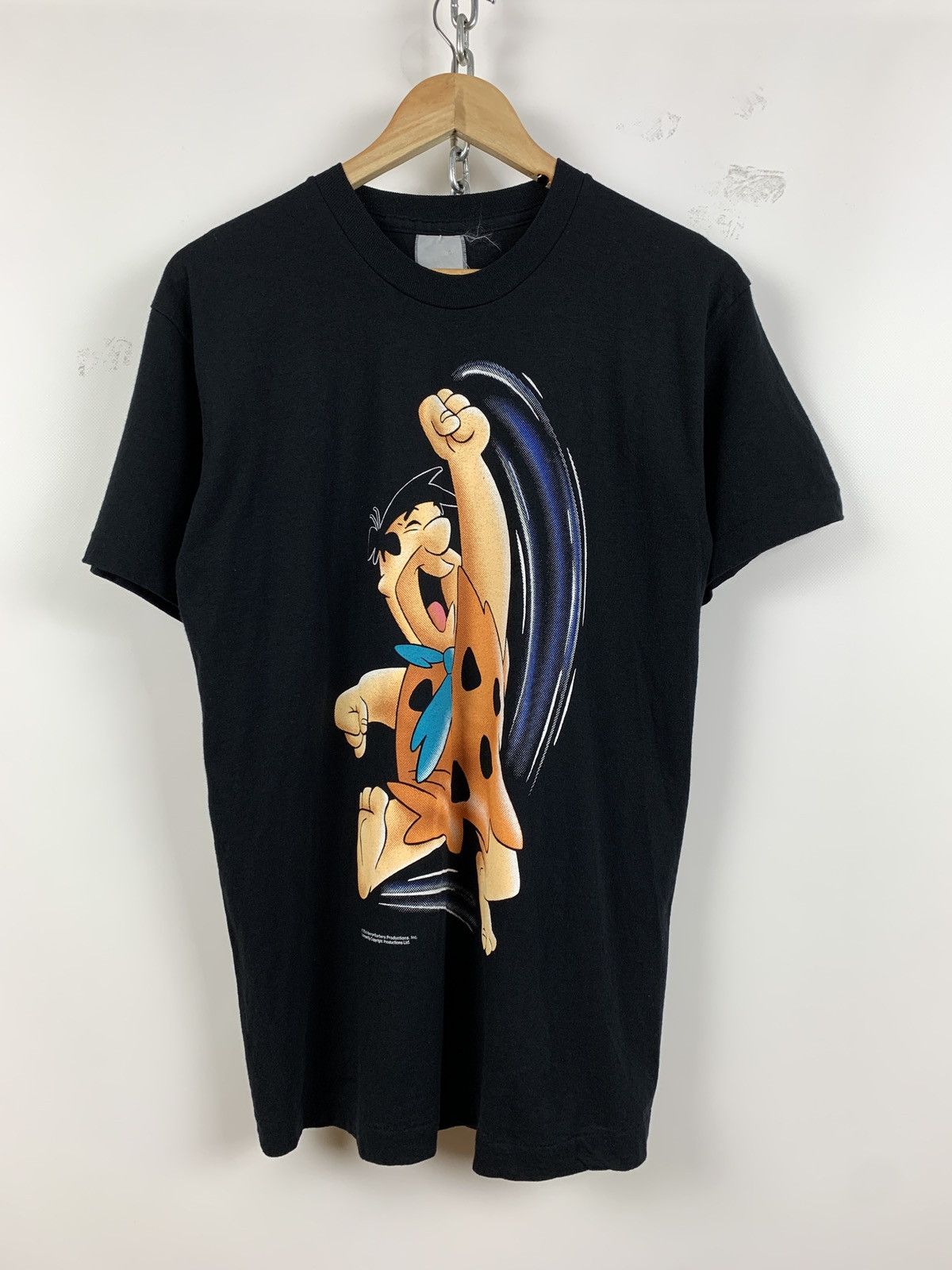 Cartoon Network 1994 Flintstones Yabba Dabba Doo Single Stitch Black T-Shirt Size US M / EU 48-50 / 2 - 2 Thumbnail