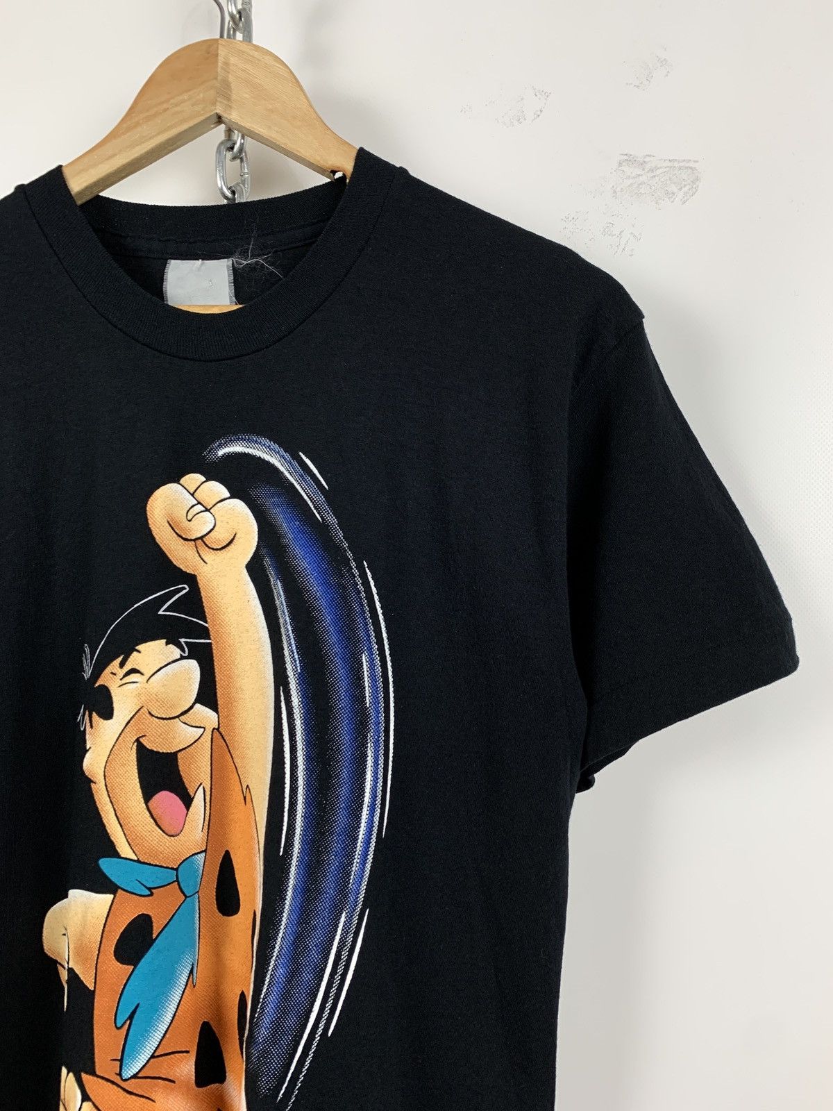 Cartoon Network 1994 Flintstones Yabba Dabba Doo Single Stitch Black T-Shirt Size US M / EU 48-50 / 2 - 9 Thumbnail