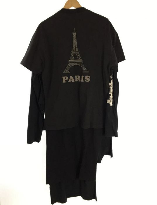Vetements Layered T-shirt Dress in Black