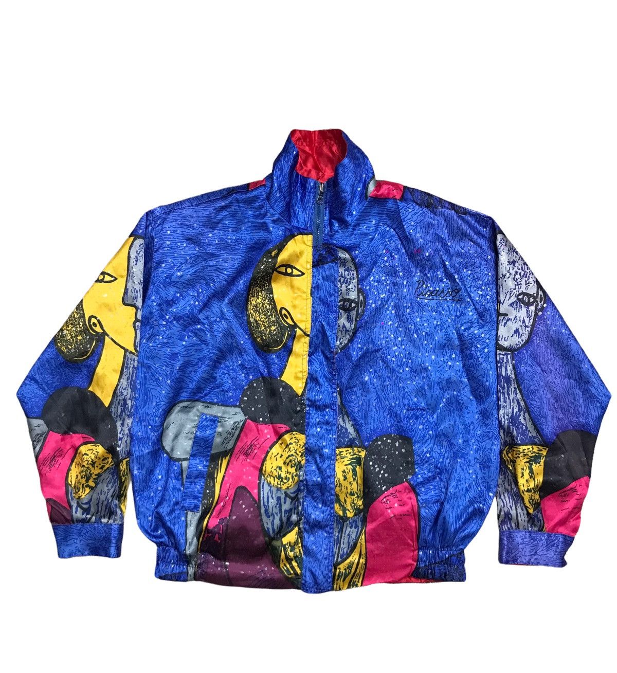 Vintage on sale D.M.D Picasso Abstract Art Bomber Jacket