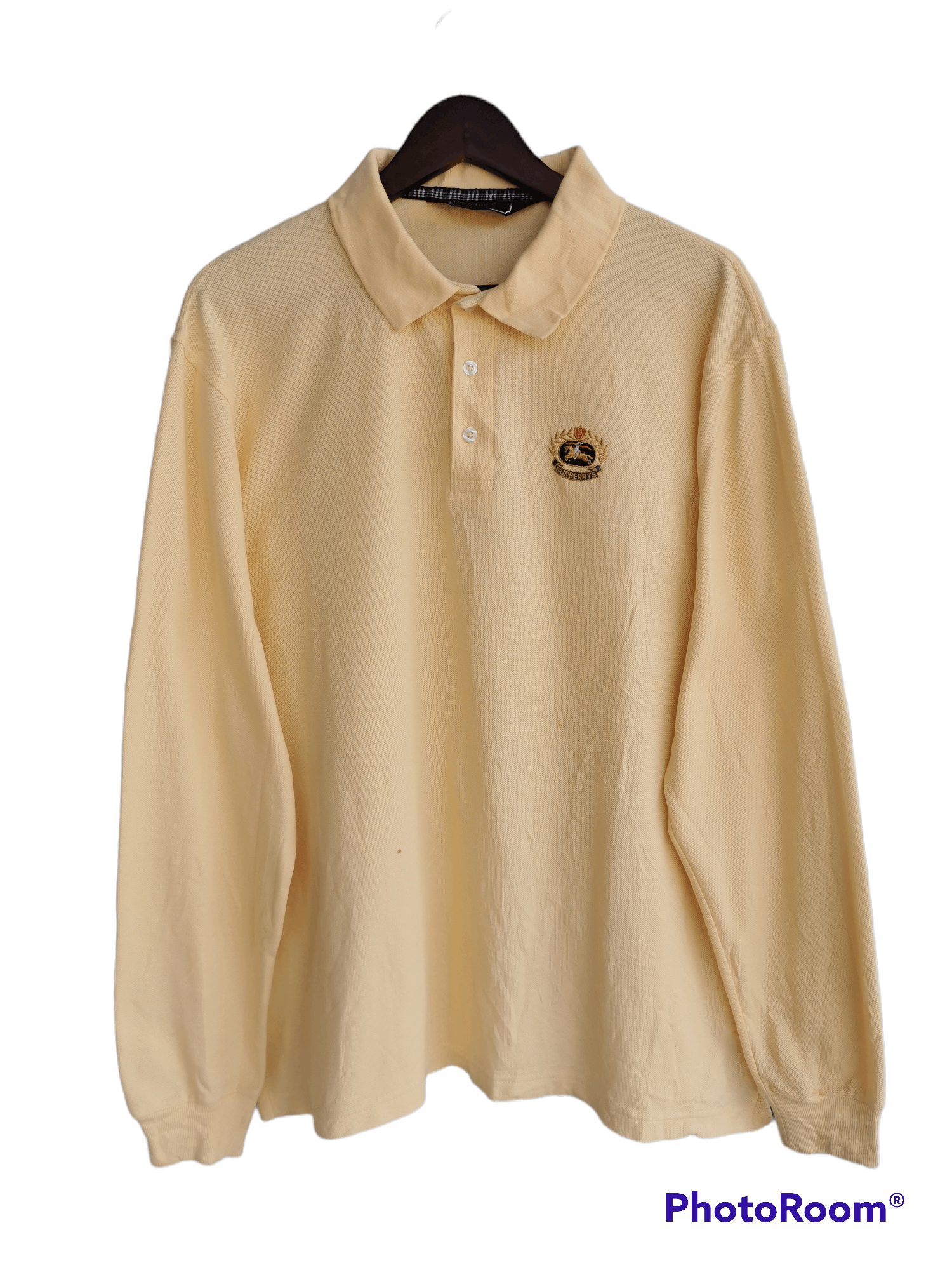 Burberrys Long Sleeve Polo Tshirt