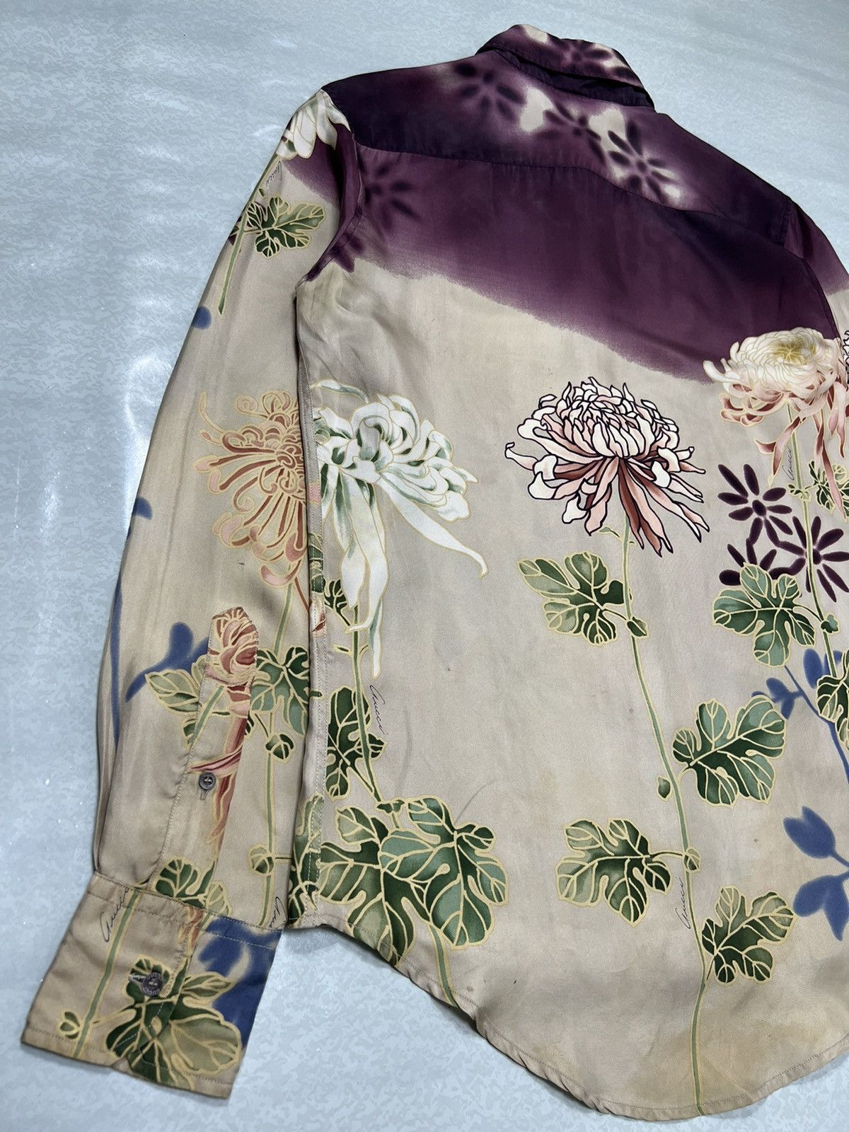 Gucci Gucci - Tom Ford - S/S 01’ - Floral Silk Shirt Size US XS / EU 42 / 0 - 8 Thumbnail
