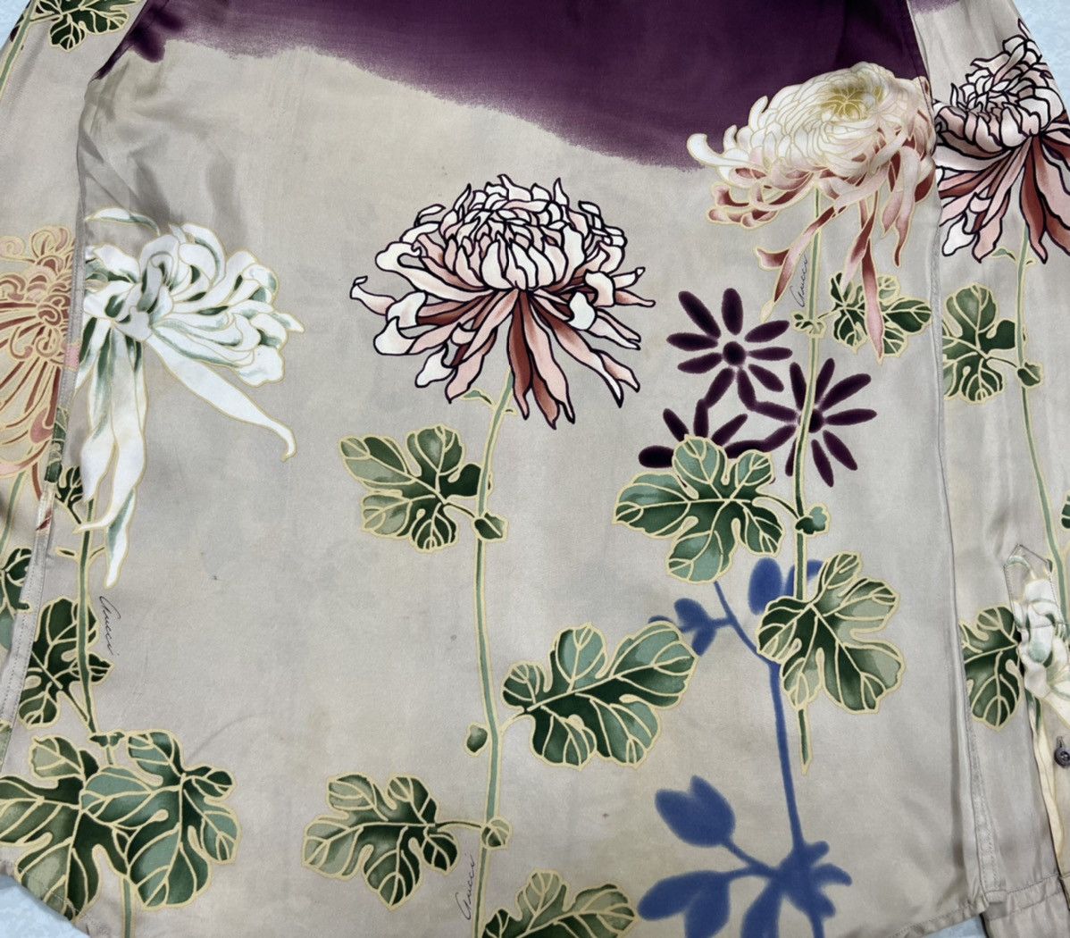 Gucci Gucci - Tom Ford - S/S 01’ - Floral Silk Shirt Size US XS / EU 42 / 0 - 11 Thumbnail