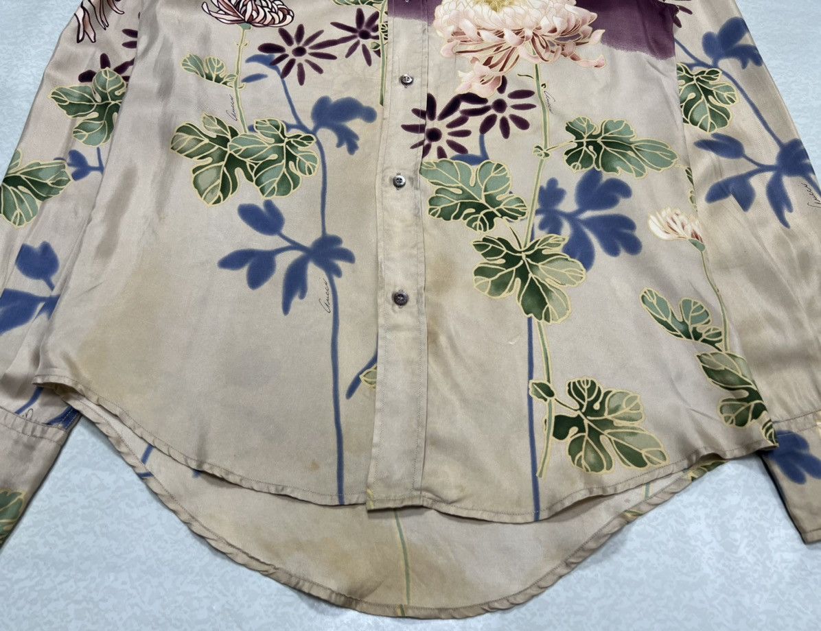 Gucci Gucci - Tom Ford - S/S 01’ - Floral Silk Shirt Size US XS / EU 42 / 0 - 6 Thumbnail