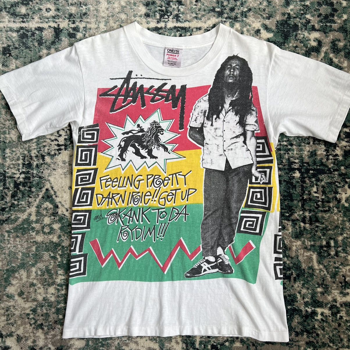 Vintage Vtg80's Mega rare Stussy Bob marley | Grailed