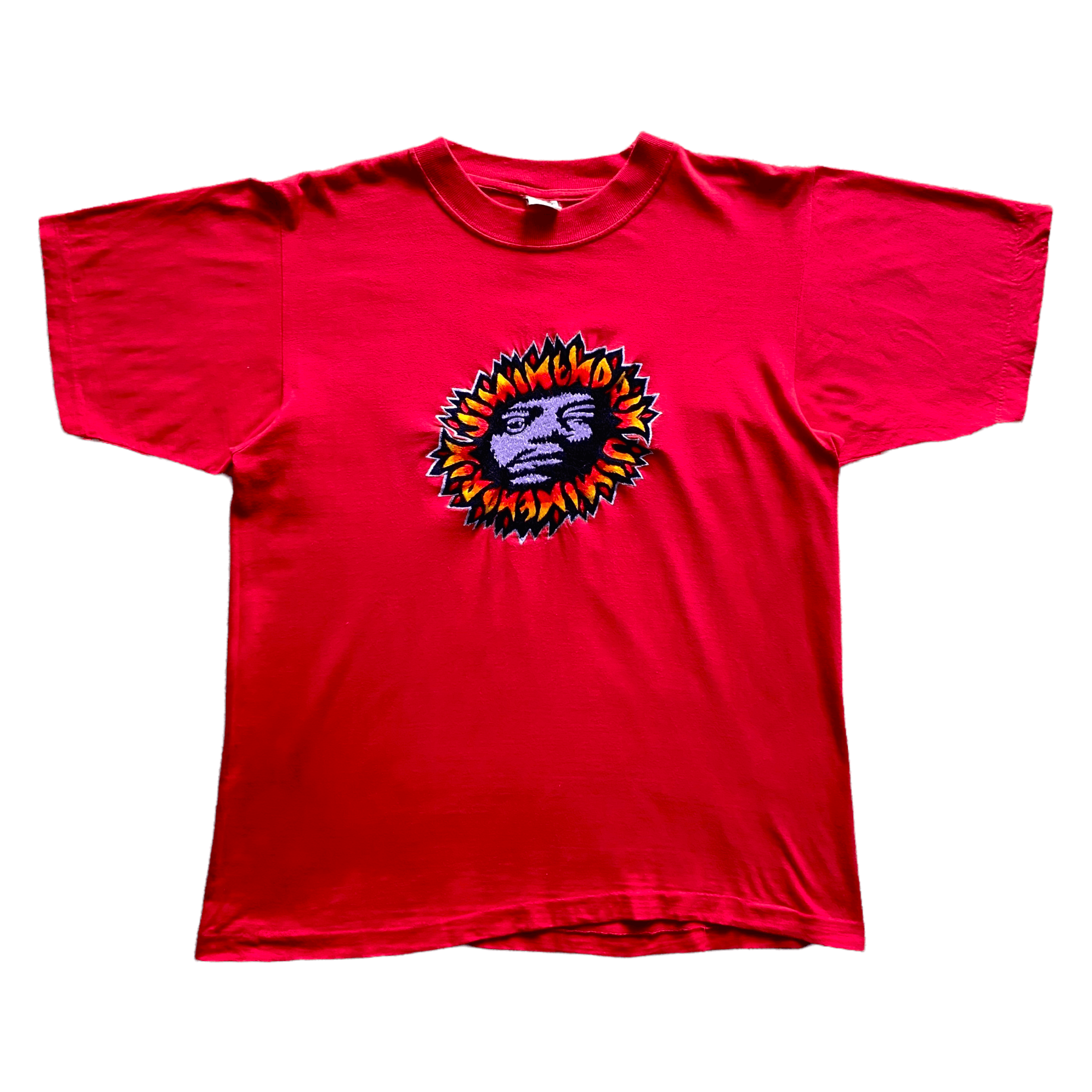 Vintage 80's Jimi Hendrix Psychedilc Embroidery Face Tee Size US M / EU 48-50 / 2 - 1 Thumbnail