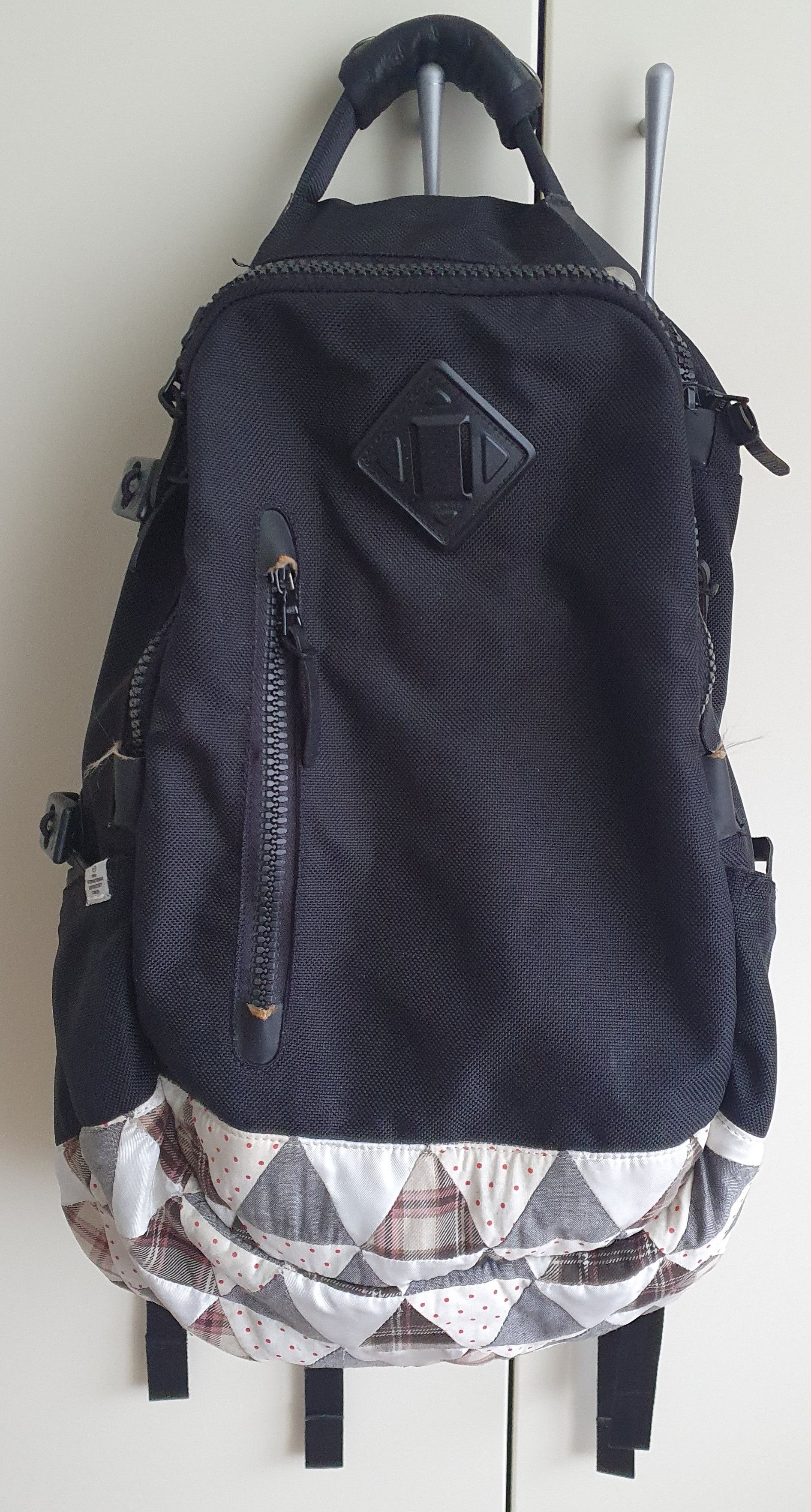 Visvim Visvim 08AW 20L BALLISTIC SHAKER PATCHWORK BACKPACK BLACK