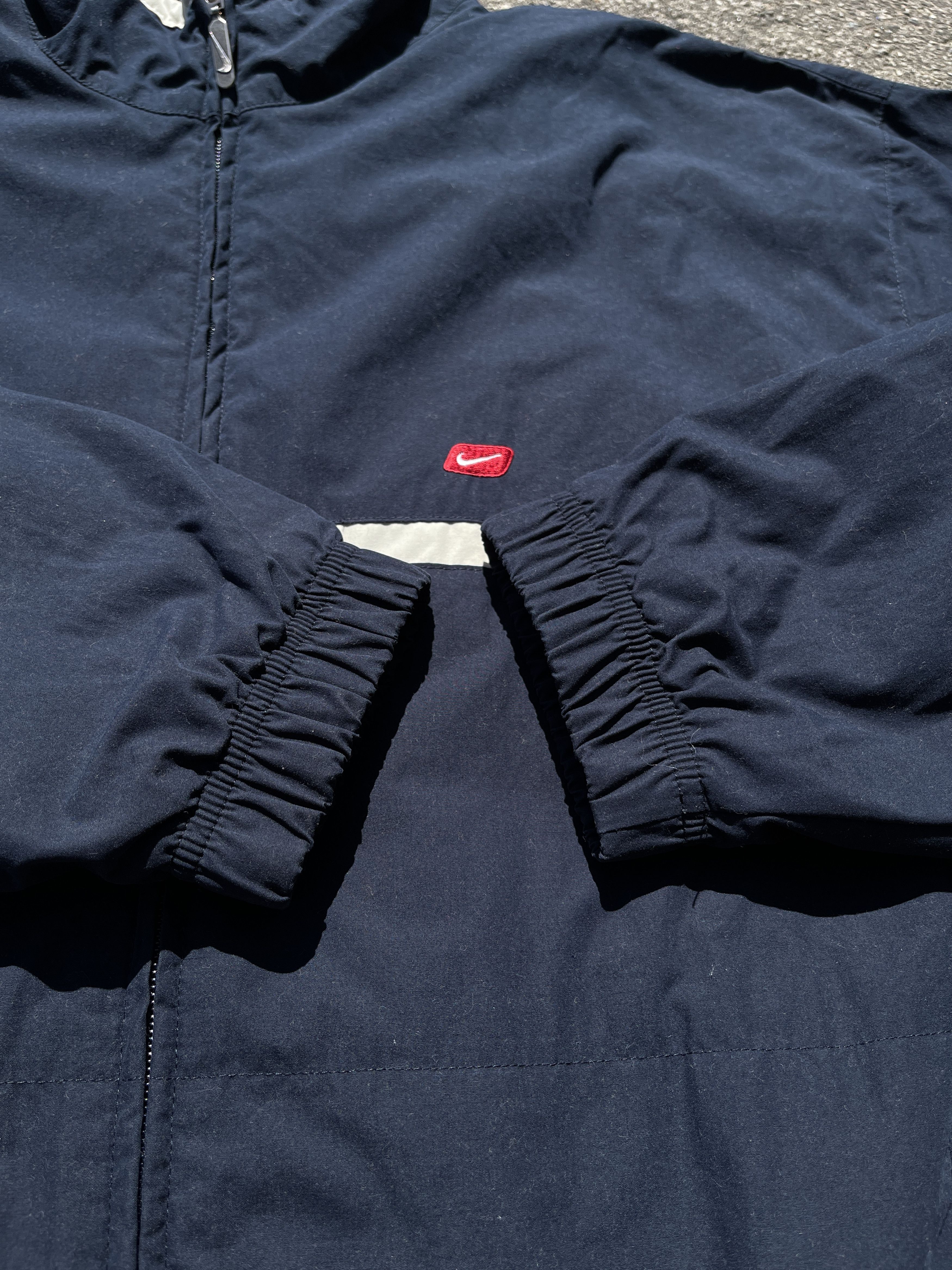 Nike × Vintage Vintage Nike Nylon Full Zip Jacket Size US L / EU 52-54 / 3 - 3 Thumbnail