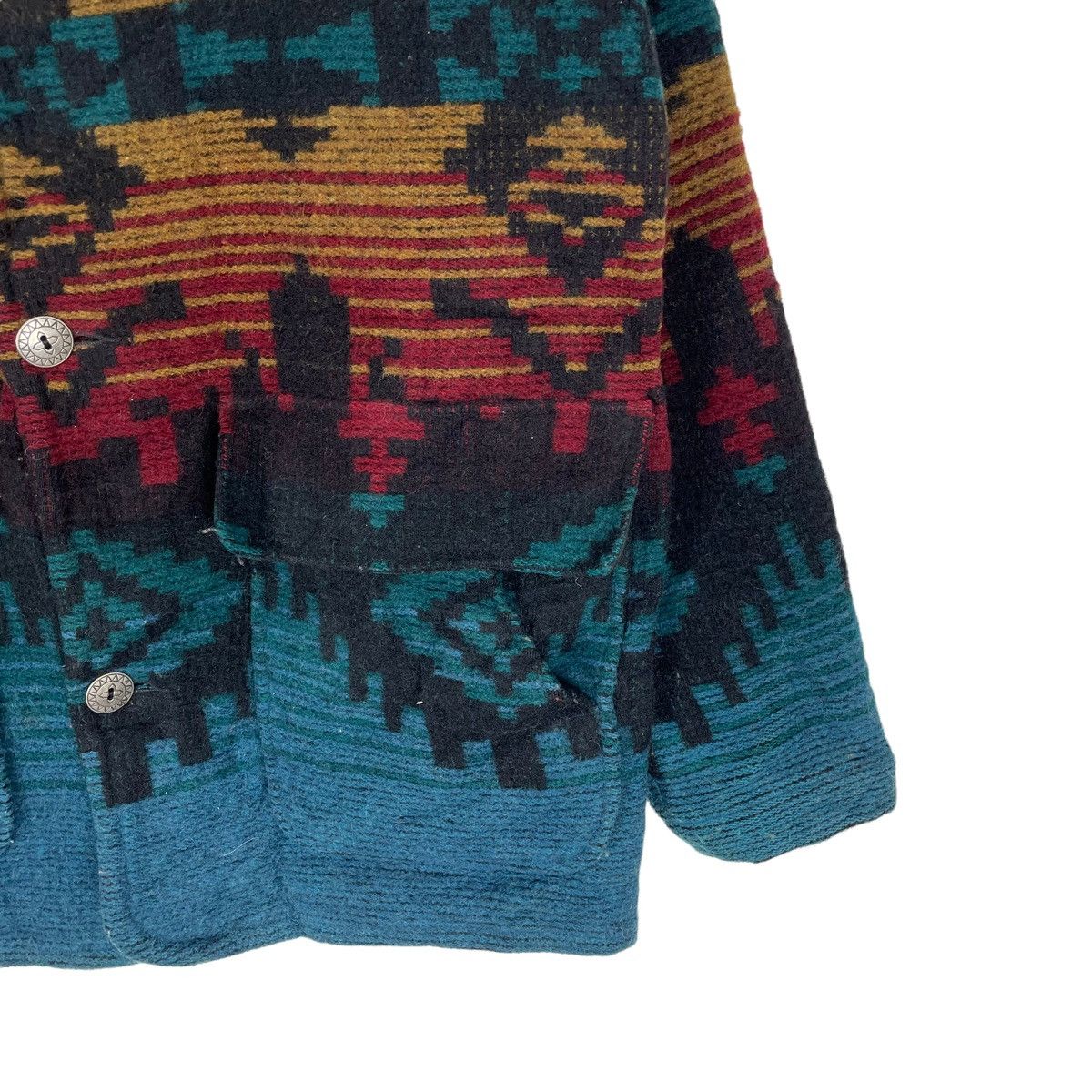 Native × Woolrich Woolen Mills 🔥WOOLRICH AZTEC WOOL BUTTON JACKET Size US M / EU 48-50 / 2 - 4 Thumbnail