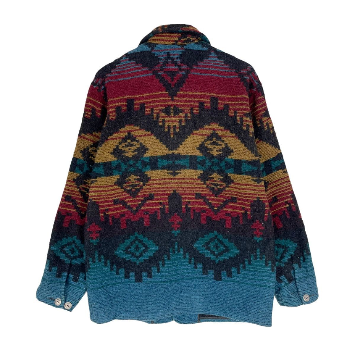 Native × Woolrich Woolen Mills 🔥WOOLRICH AZTEC WOOL BUTTON JACKET Size US M / EU 48-50 / 2 - 9 Thumbnail