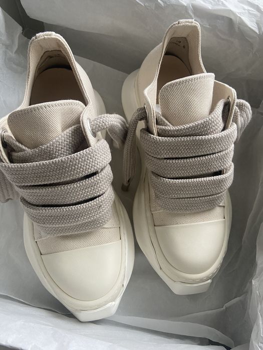 Rick Owens Used | SS22 DRKSHDW JUMBO FATLACE ABSTRACT RAMONES LOW MILK ...