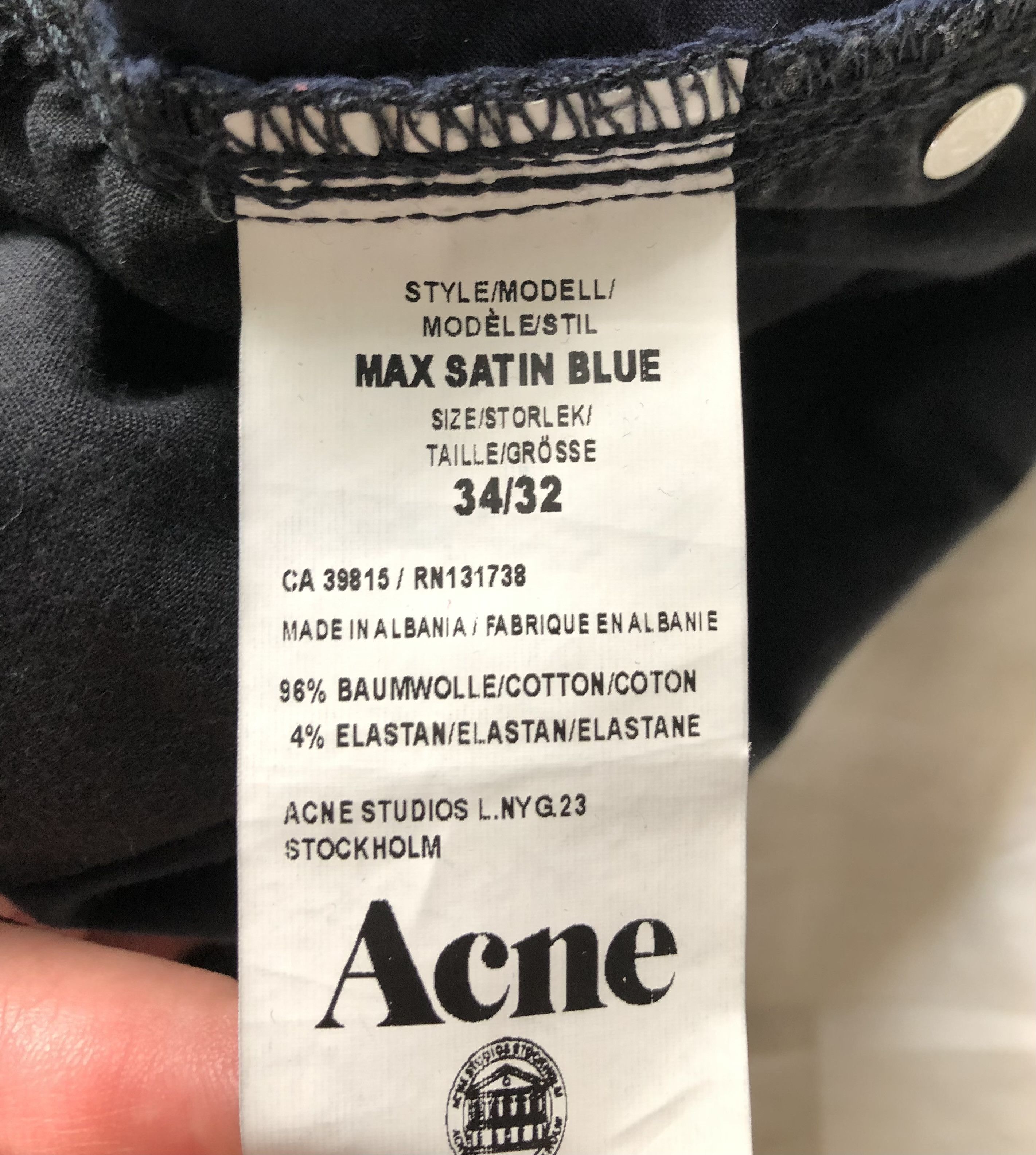 Acne Studios MAX SATIN COTTON TROUSERS Size US 32 / EU 48 - 8 Thumbnail