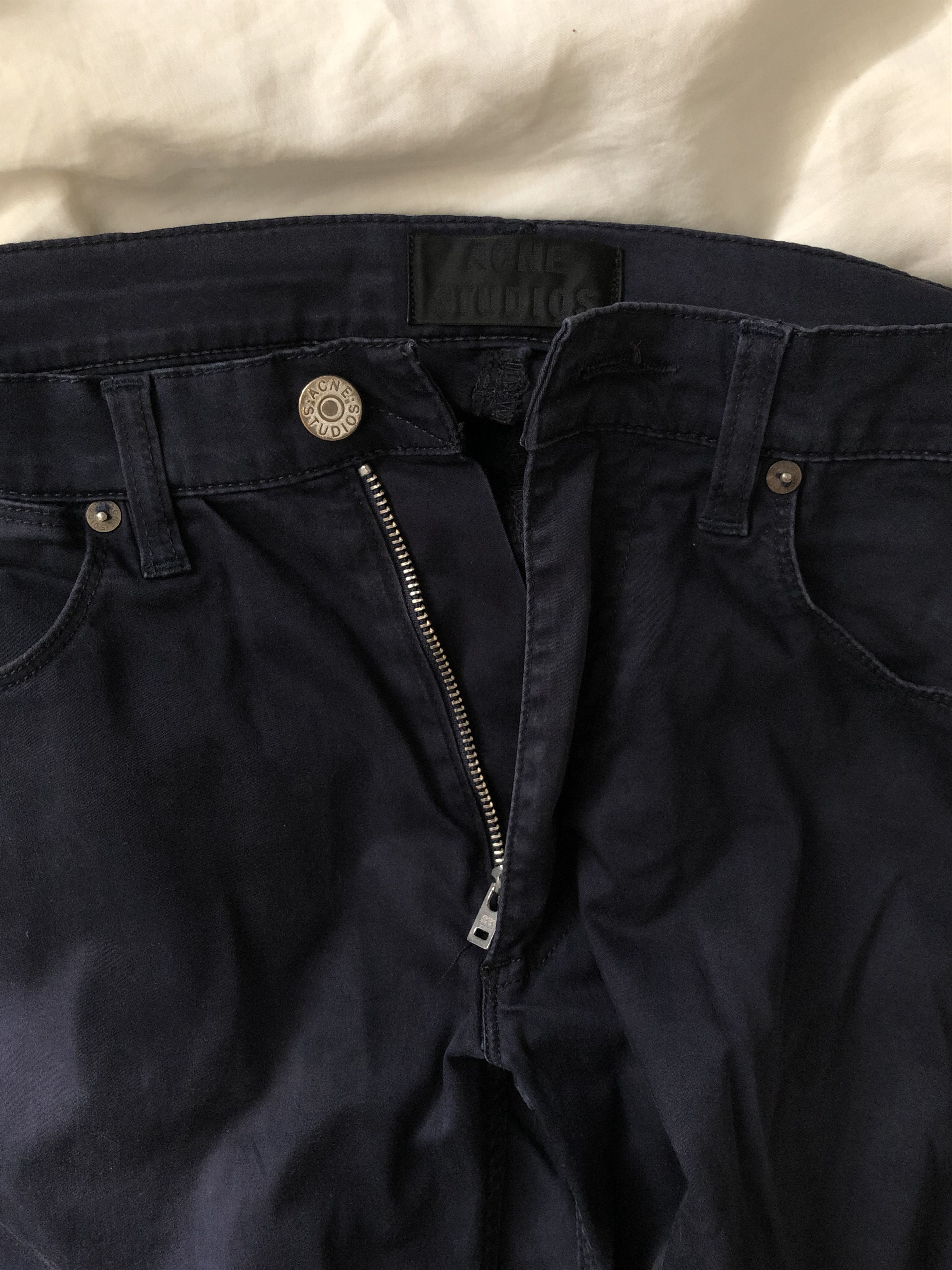 Acne Studios MAX SATIN COTTON TROUSERS Size US 32 / EU 48 - 2 Thumbnail