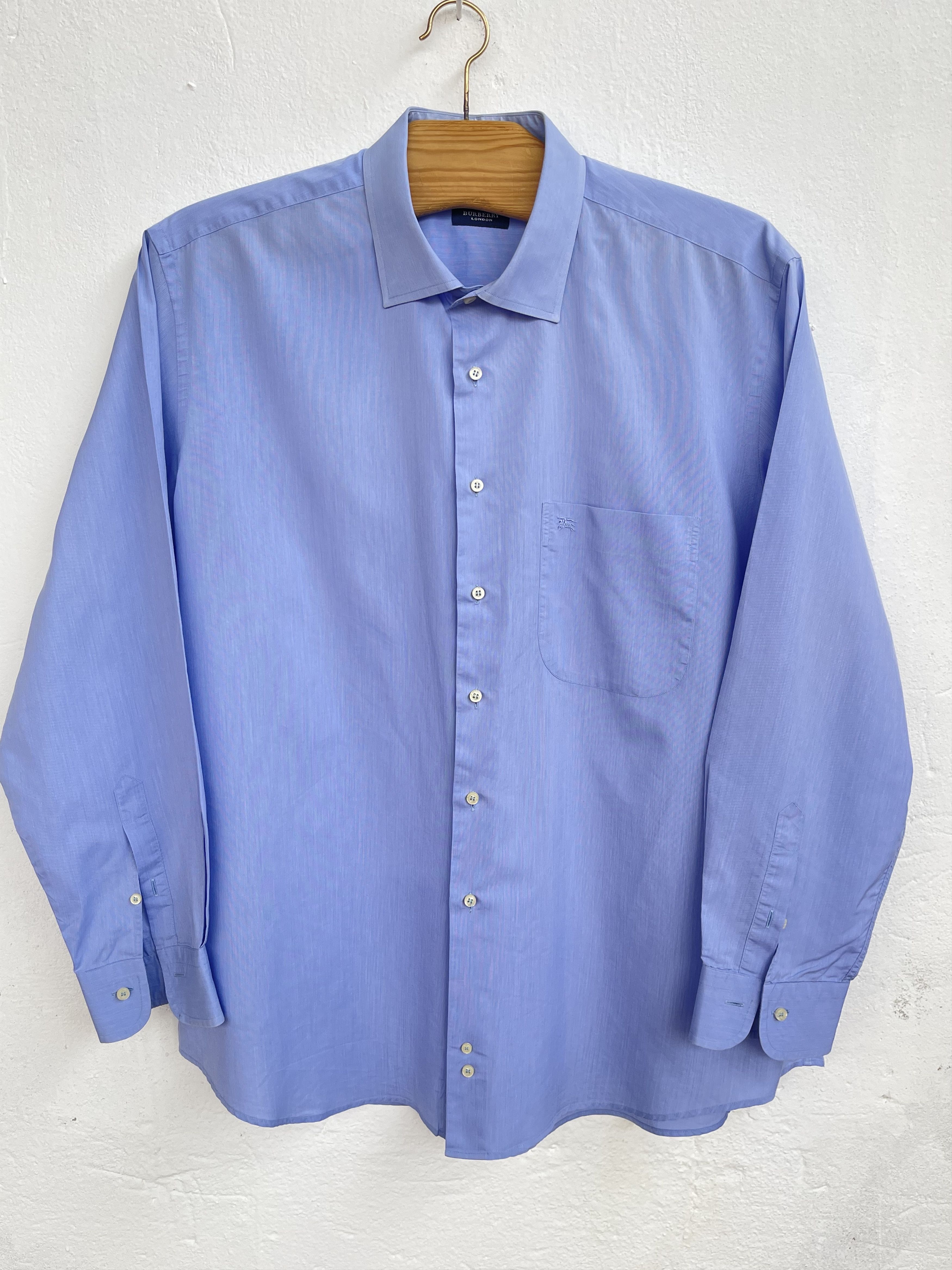 Burberry 🔥 blue Burberry shirt size xxl / xxxl luxury classic Size US XXL / EU 58 / 5 - 1 Thumbnail