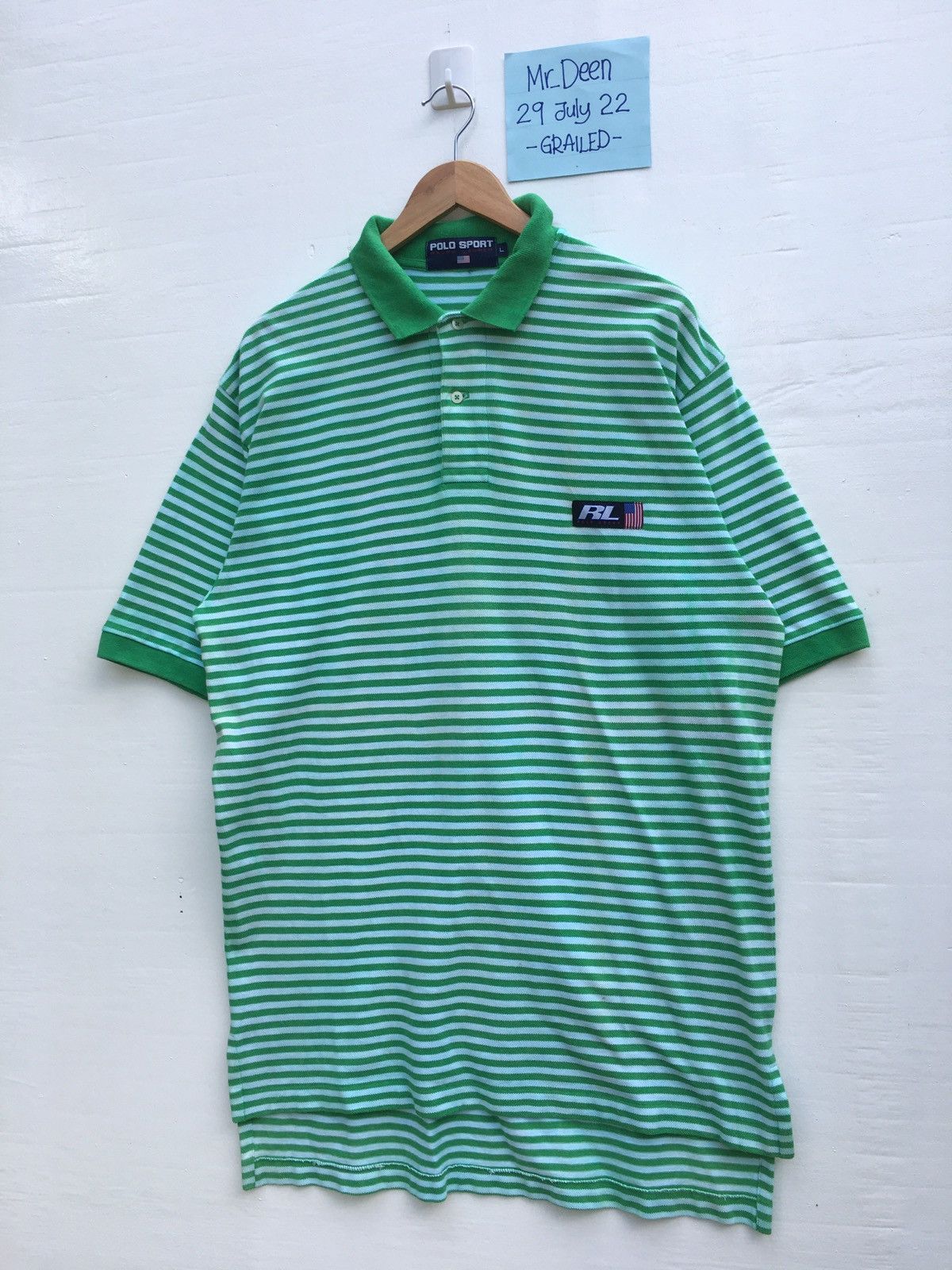 Polo Ralph Lauren Vintage Polo Sport Ralph Lauren Stripes Shirt Size US L / EU 52-54 / 3 - 4 Thumbnail