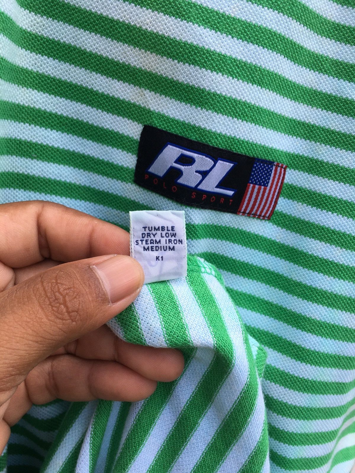 Polo Ralph Lauren Vintage Polo Sport Ralph Lauren Stripes Shirt Size US L / EU 52-54 / 3 - 12 Thumbnail