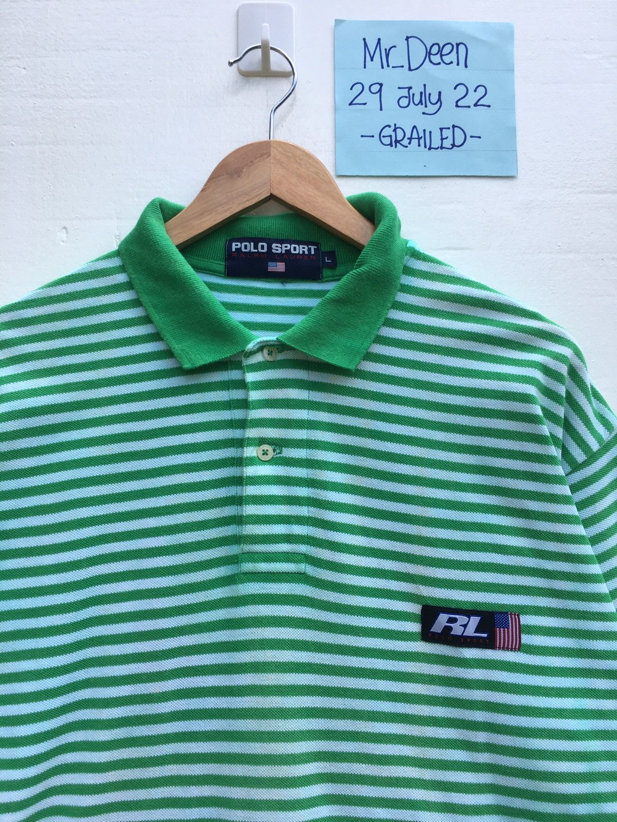 Polo Ralph Lauren Vintage Polo Sport Ralph Lauren Stripes Shirt Size US L / EU 52-54 / 3 - 1 Thumbnail