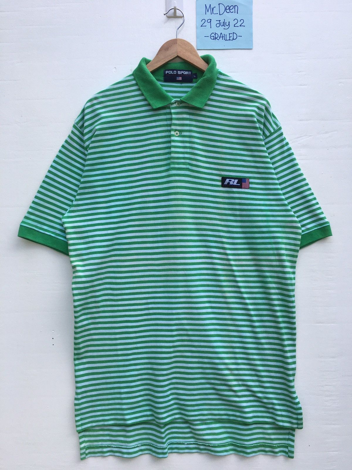 Polo Ralph Lauren Vintage Polo Sport Ralph Lauren Stripes Shirt Size US L / EU 52-54 / 3 - 5 Thumbnail