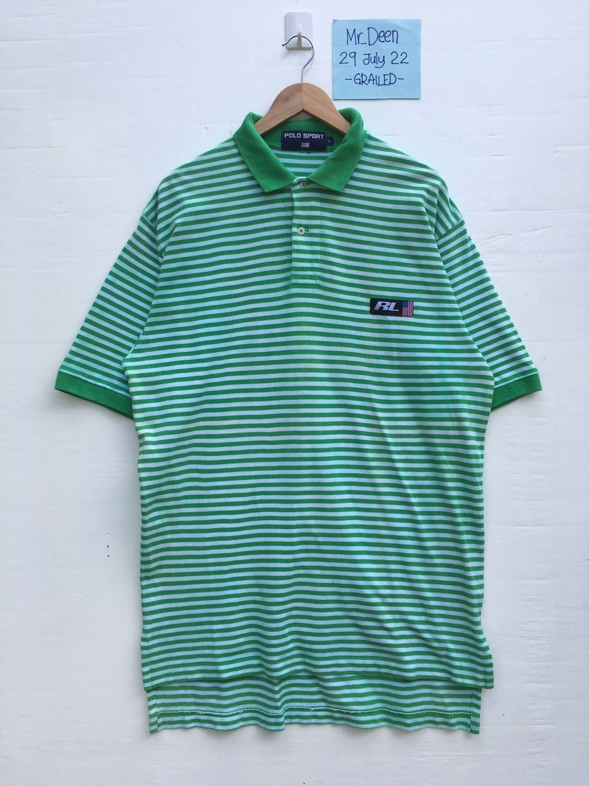 Polo Ralph Lauren Vintage Polo Sport Ralph Lauren Stripes Shirt Size US L / EU 52-54 / 3 - 2 Thumbnail