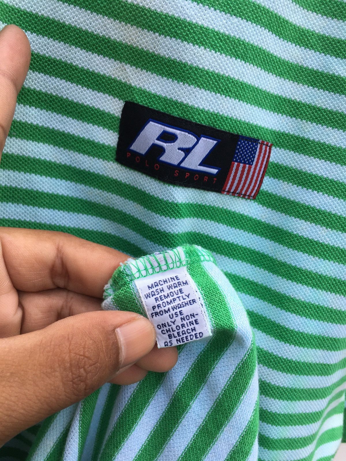 Polo Ralph Lauren Vintage Polo Sport Ralph Lauren Stripes Shirt Size US L / EU 52-54 / 3 - 11 Thumbnail