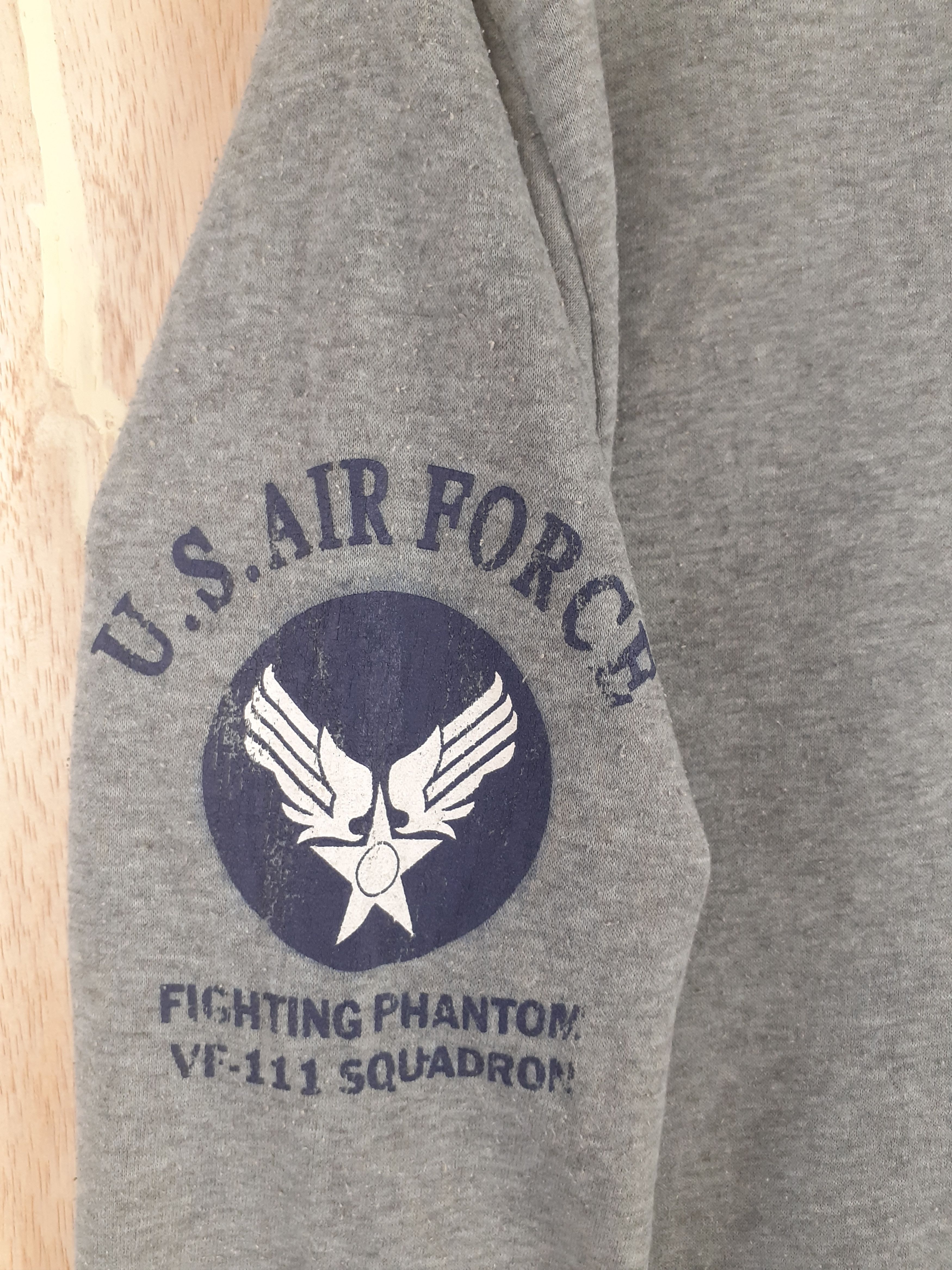 Japanese Brand Rerrizo Collection (US Air Force) gray sweater #2898 Size US M / EU 48-50 / 2 - 10 Thumbnail
