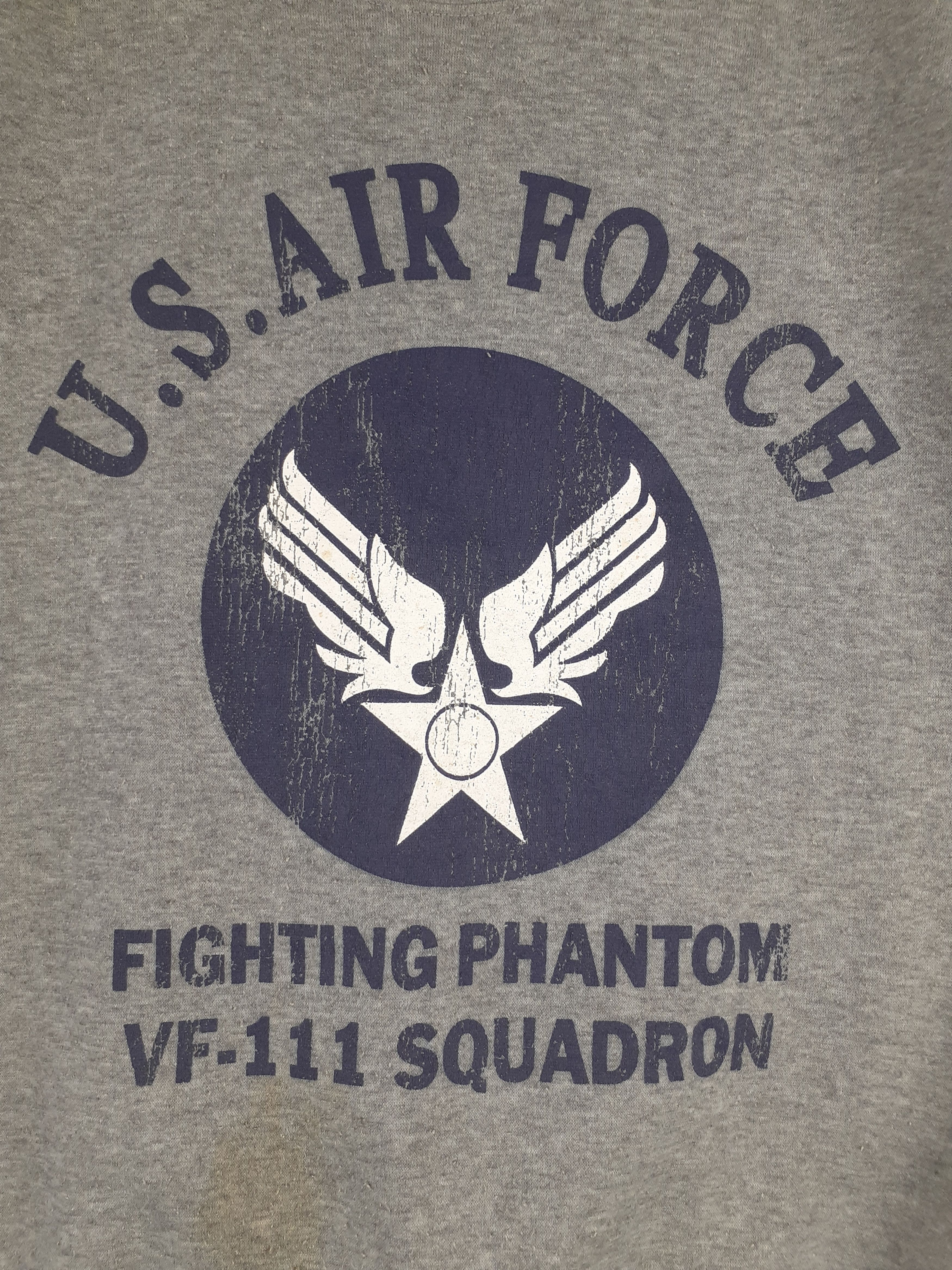 Japanese Brand Rerrizo Collection (US Air Force) gray sweater #2898 Size US M / EU 48-50 / 2 - 3 Thumbnail