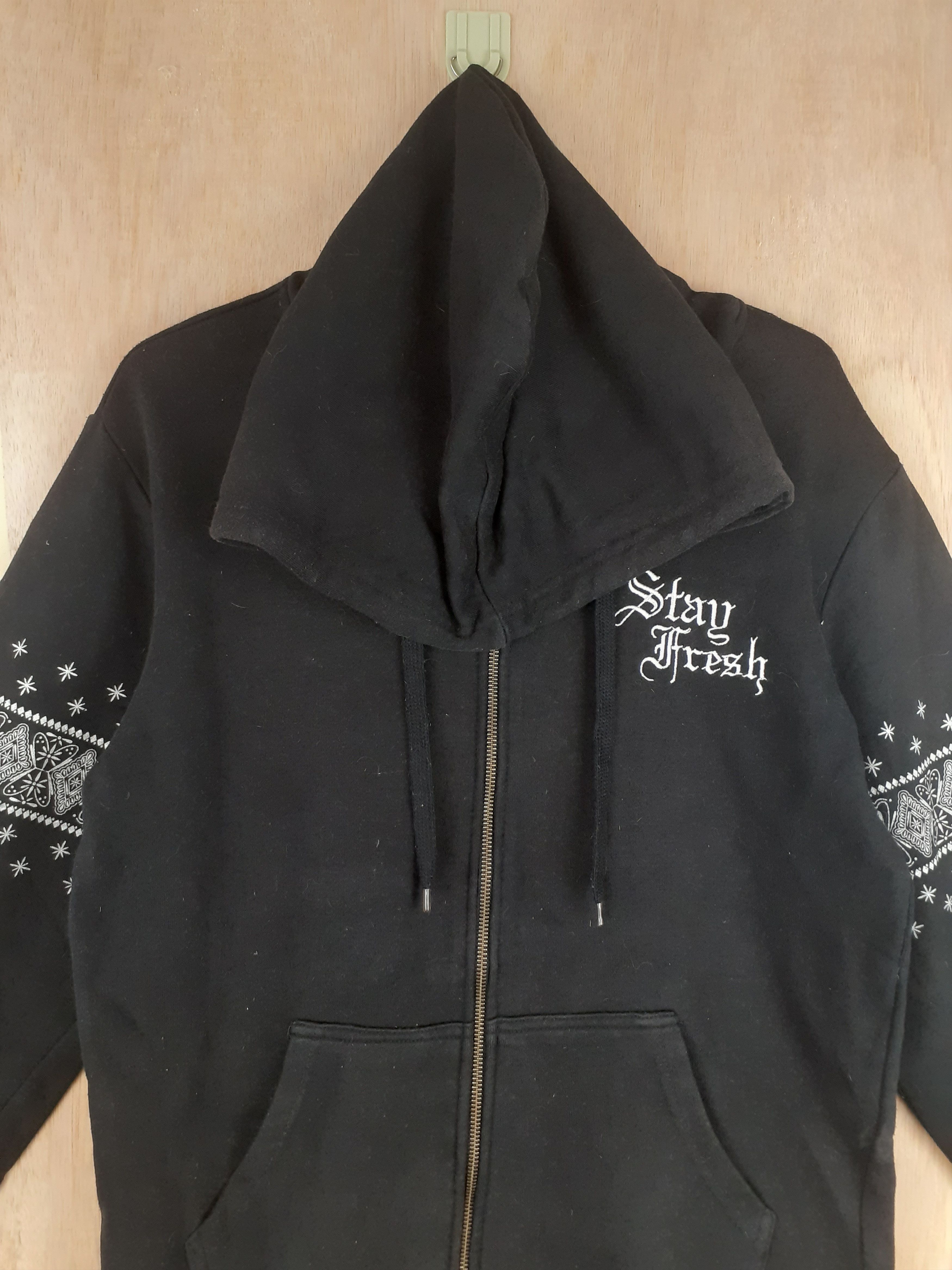 Japanese Brand Manhole (Stay Fresh) black art sweater #2897 Size US M / EU 48-50 / 2 - 2 Thumbnail