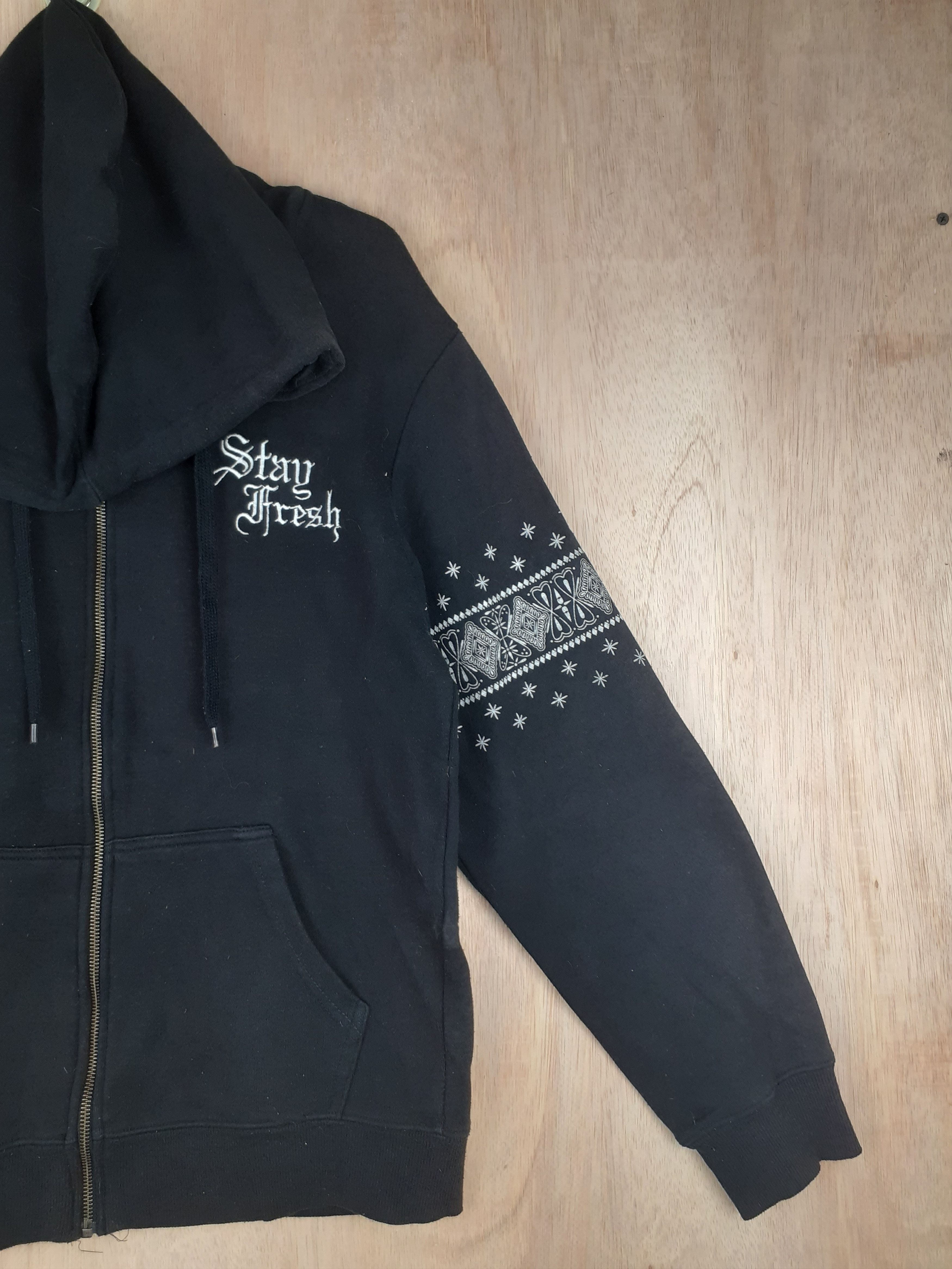 Japanese Brand Manhole (Stay Fresh) black art sweater #2897 Size US M / EU 48-50 / 2 - 7 Thumbnail