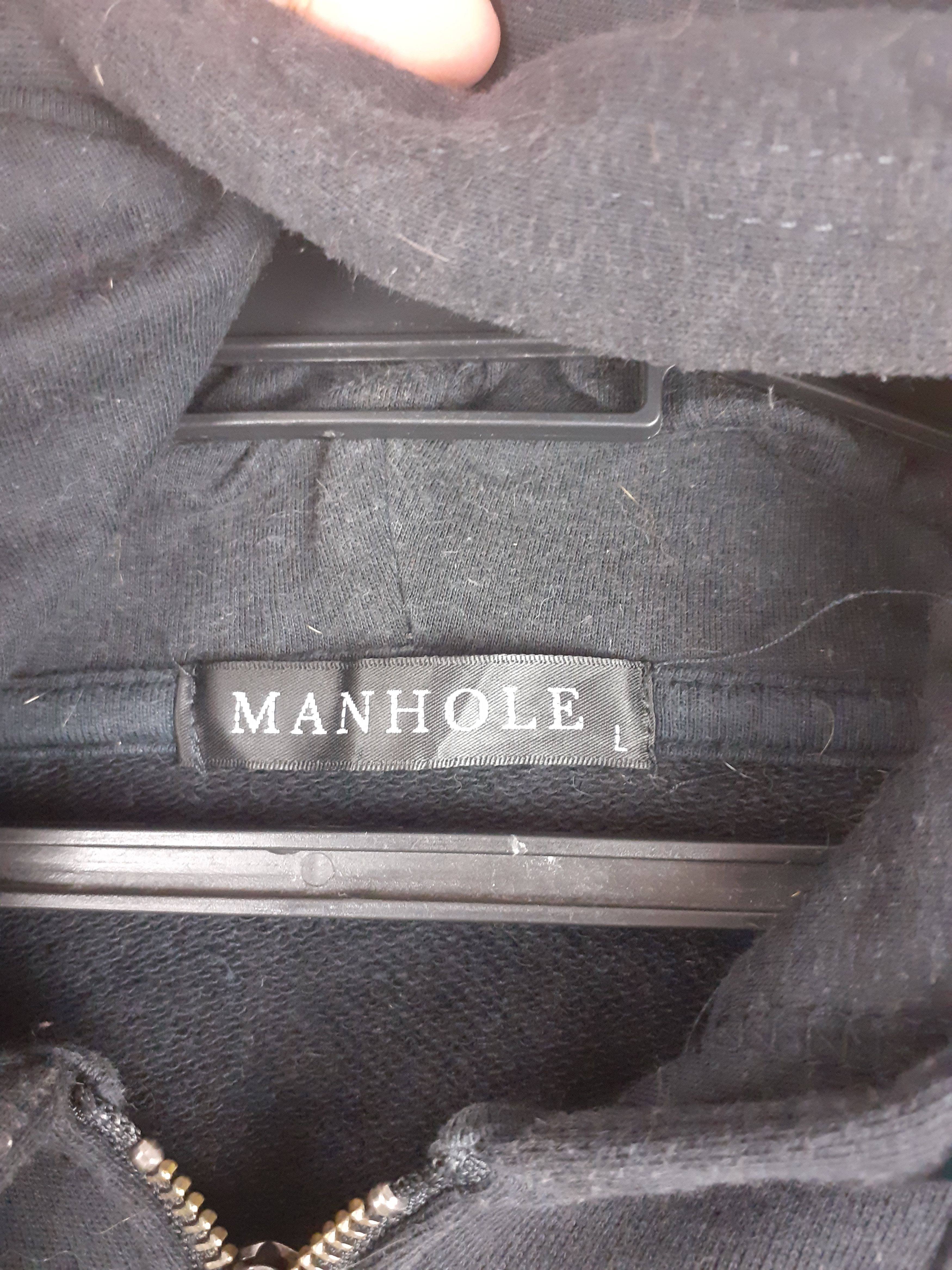 Japanese Brand Manhole (Stay Fresh) black art sweater #2897 Size US M / EU 48-50 / 2 - 8 Thumbnail