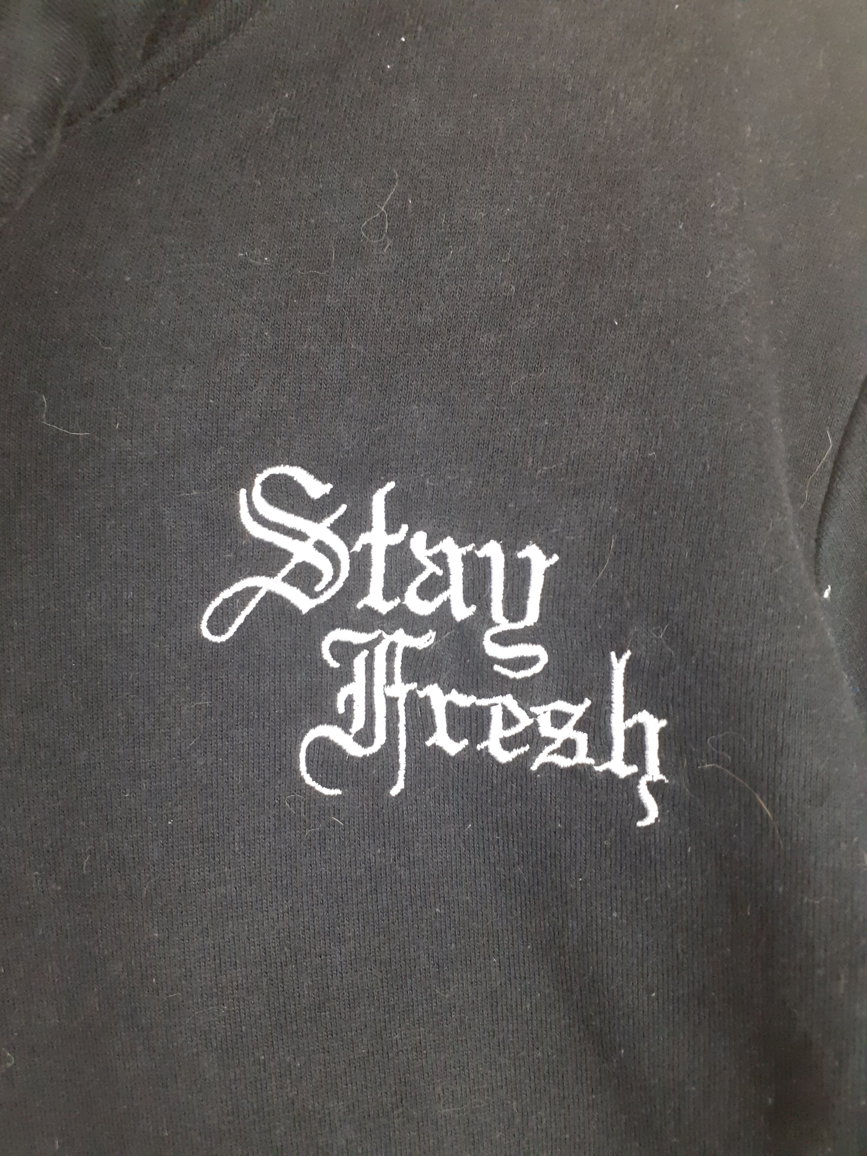 Japanese Brand Manhole (Stay Fresh) black art sweater #2897 Size US M / EU 48-50 / 2 - 3 Thumbnail