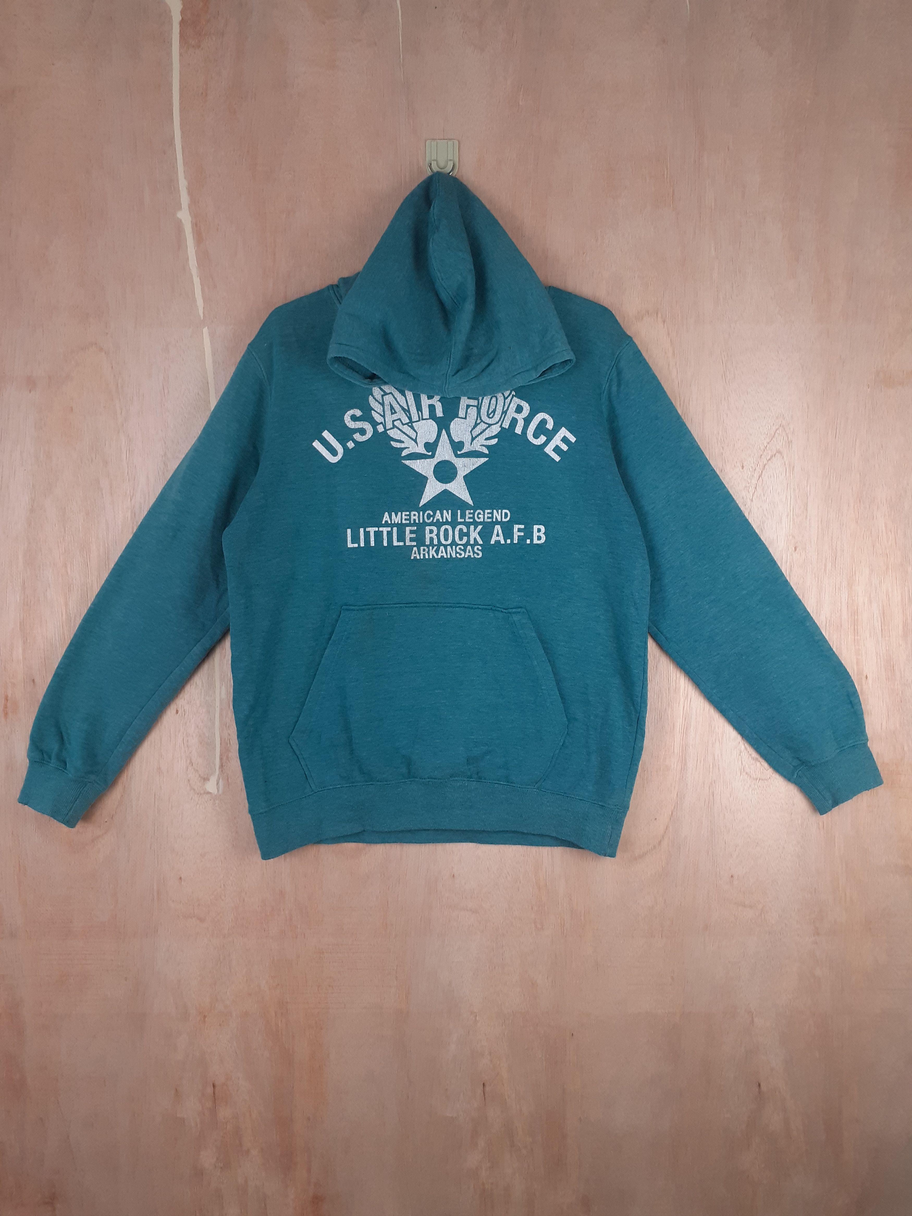 Japanese Brand Suffuse (US Air Force) turqouise sweatshirt hoodie #2899 Size US L / EU 52-54 / 3 - 1 Thumbnail