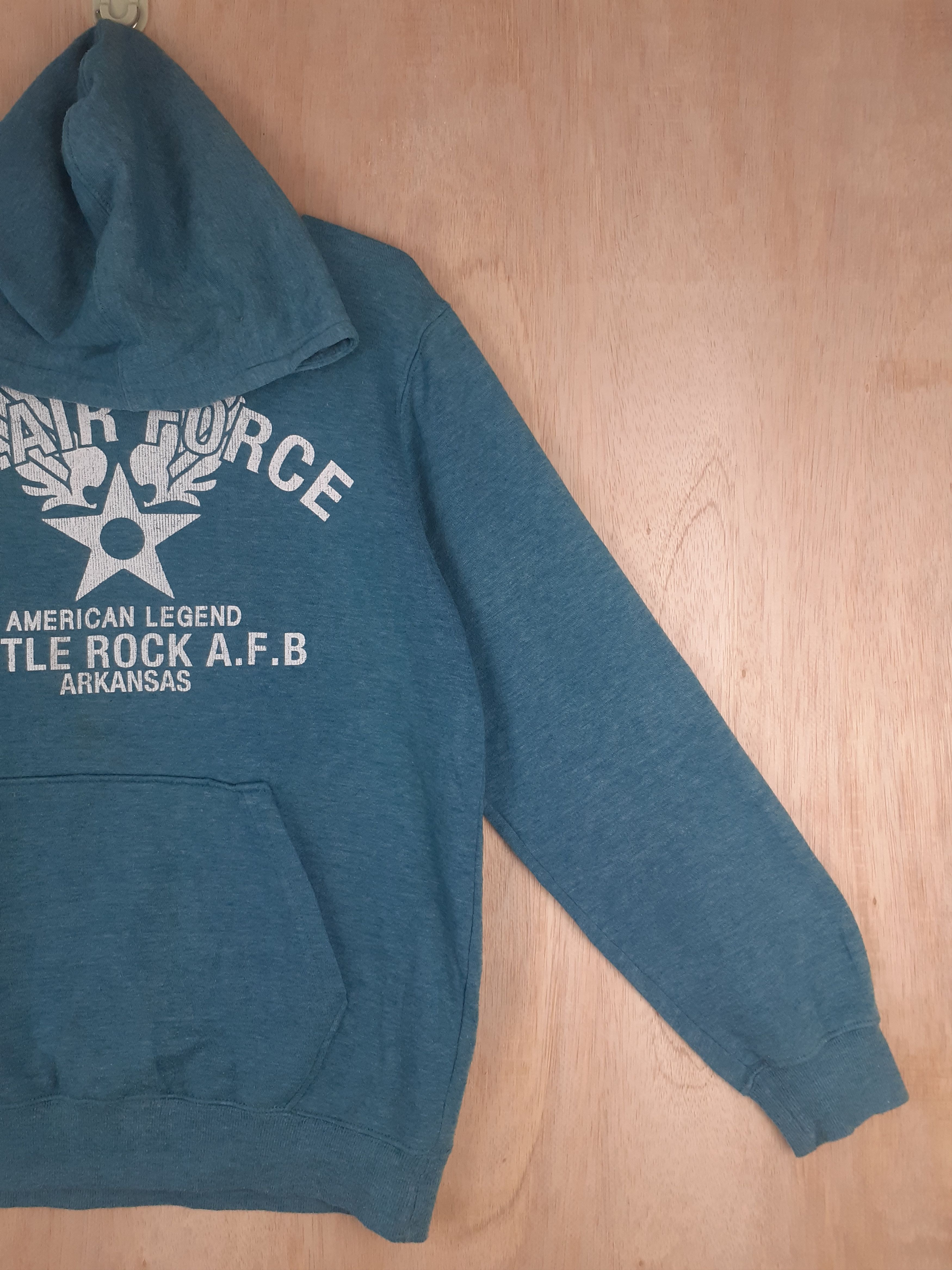 Japanese Brand Suffuse (US Air Force) turqouise sweatshirt hoodie #2899 Size US L / EU 52-54 / 3 - 7 Thumbnail